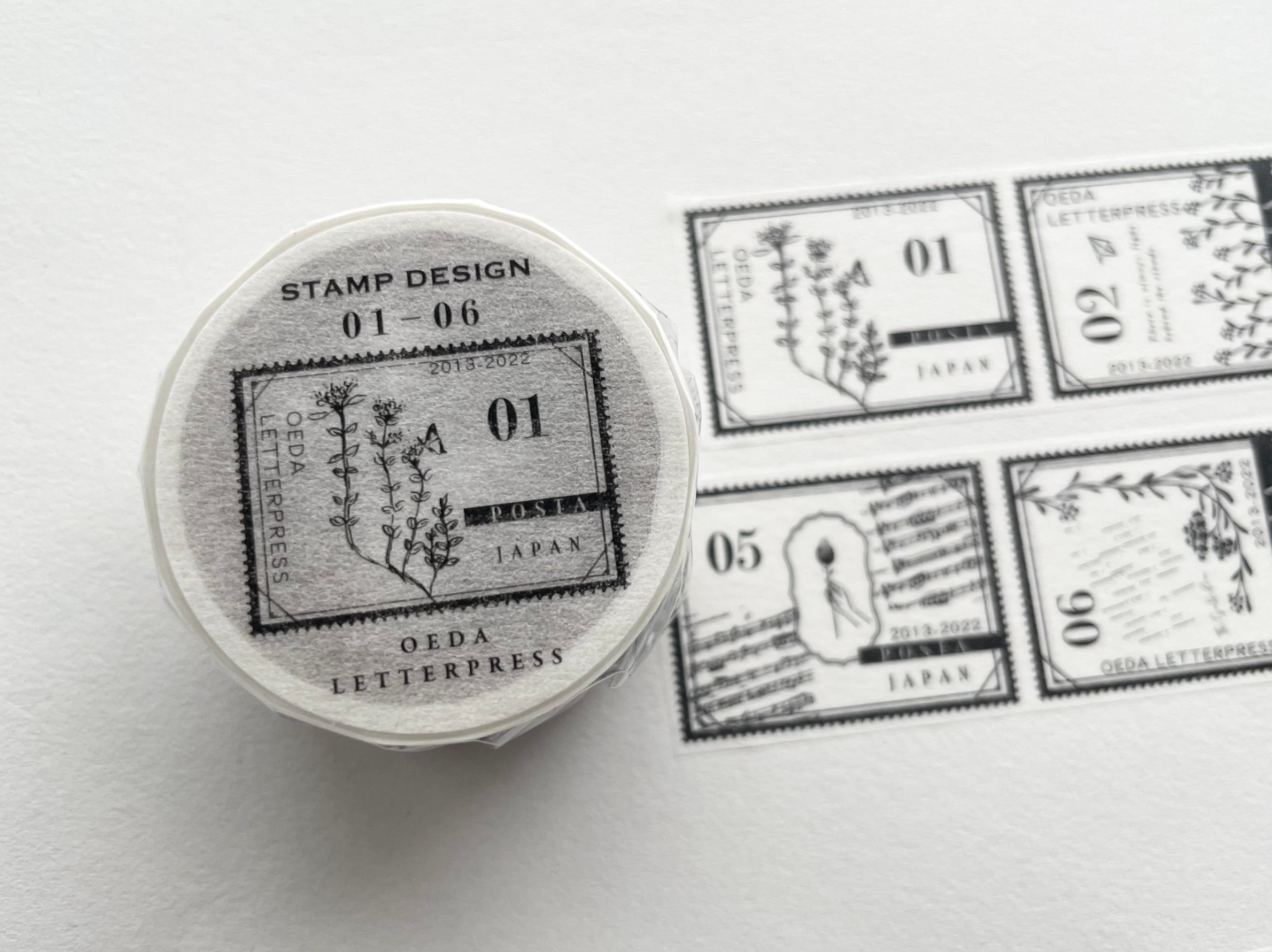 Masking tape【 Stamp 01-06 / Stamp 07-12 】