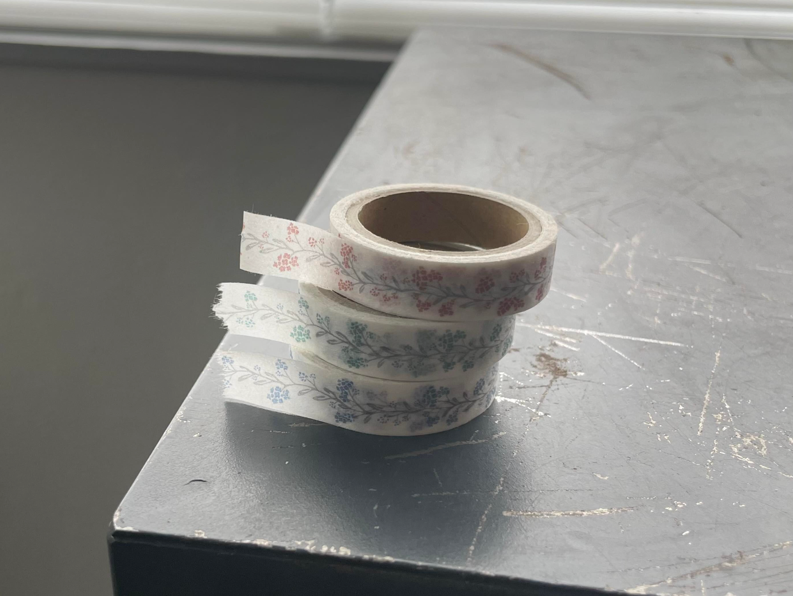 Masking tape【Bloom line Pale color/blue・green・pink】