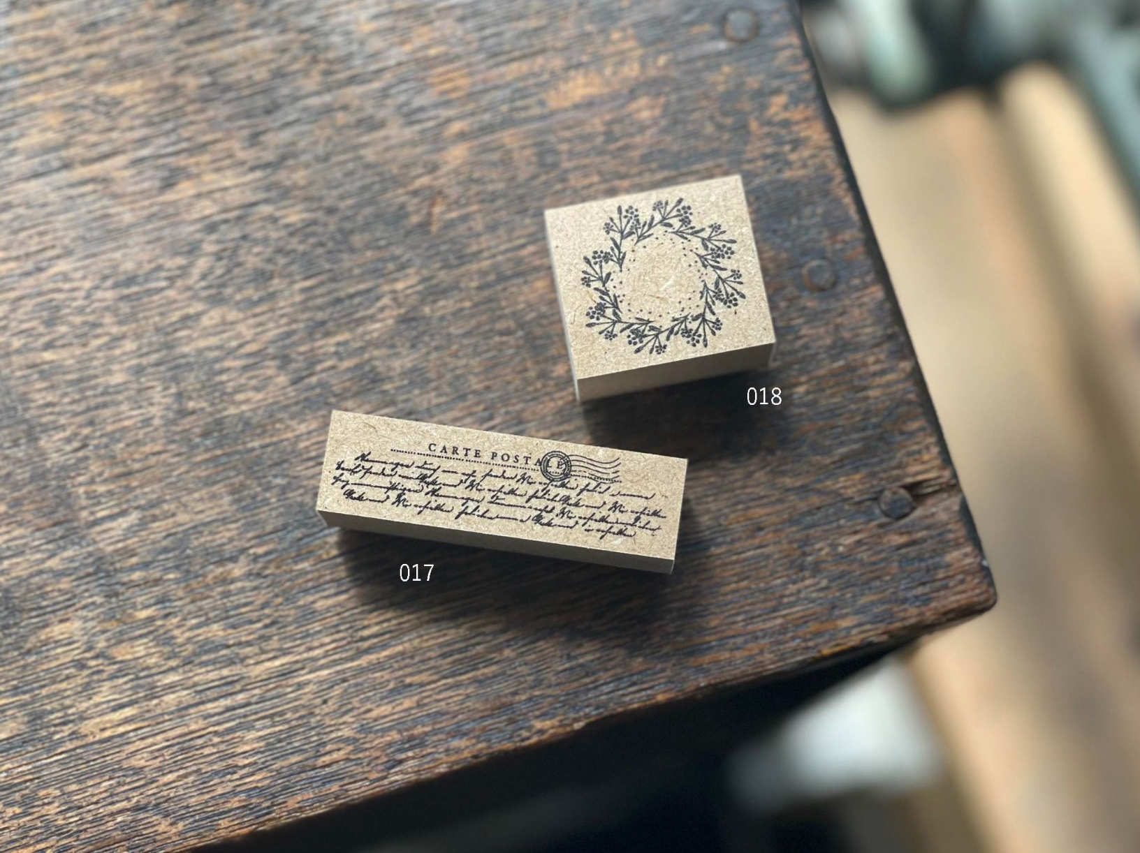 Original rubber stamp【Mellow】 017-018