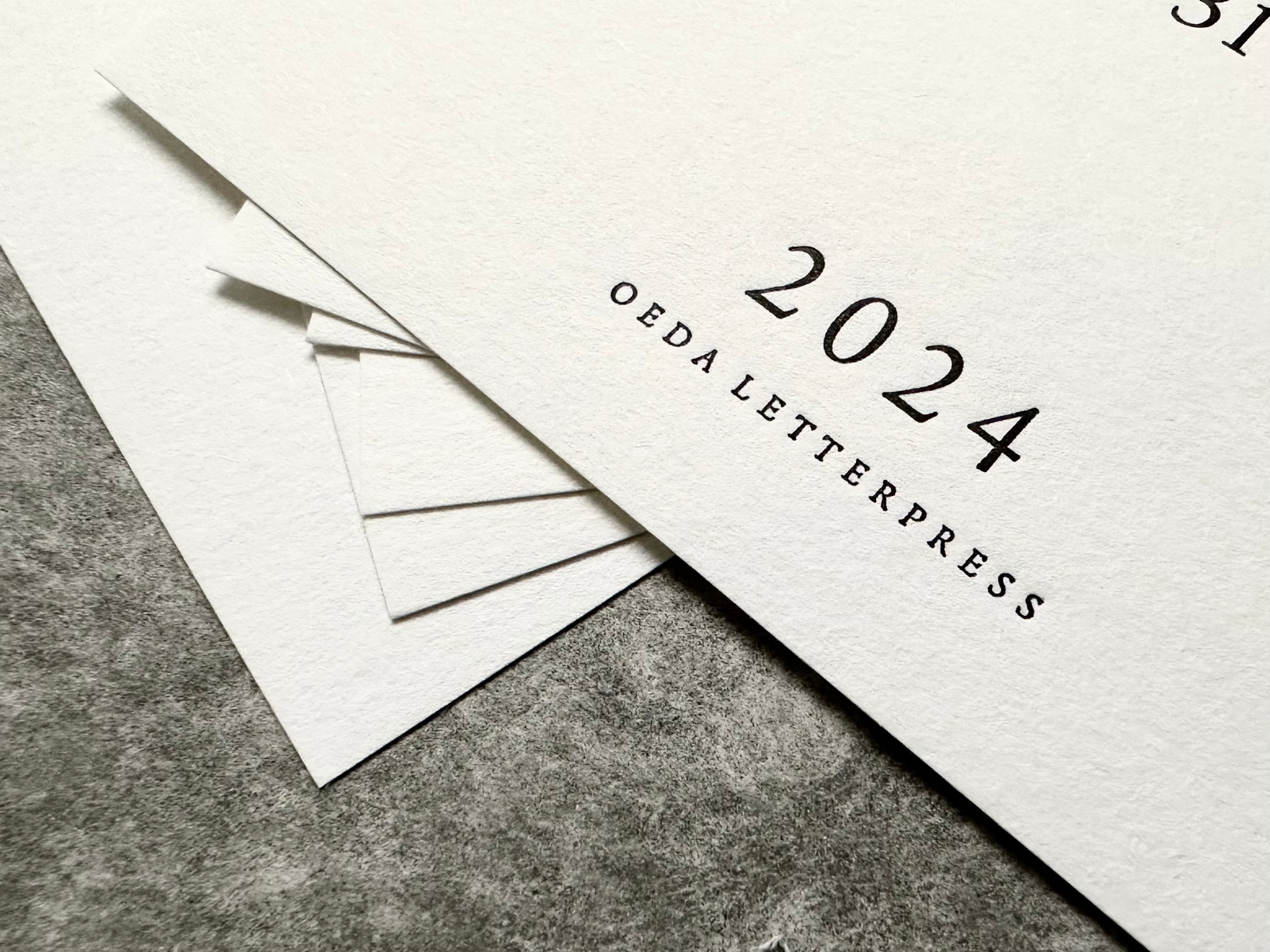 【活版印刷】 2024 LETTERPRESS カレンダー