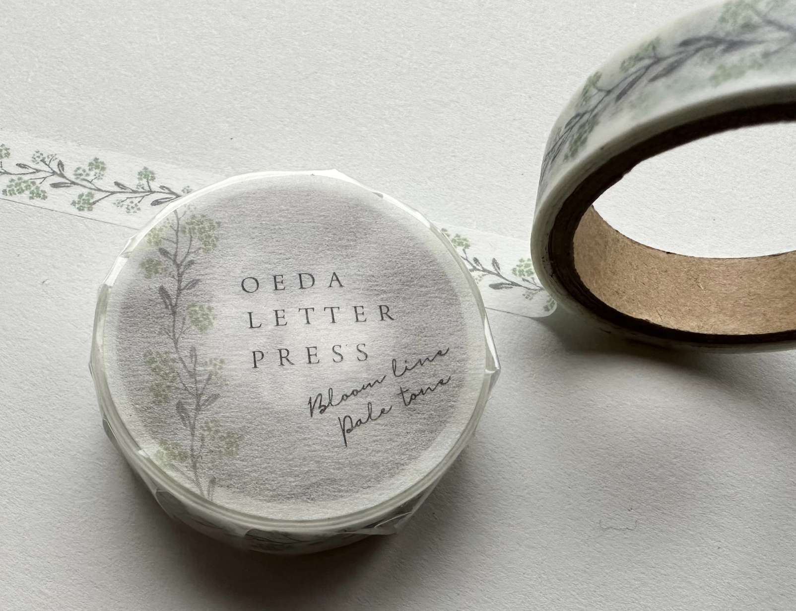 Masking tape【Bloom line Pale color/purple・light green】