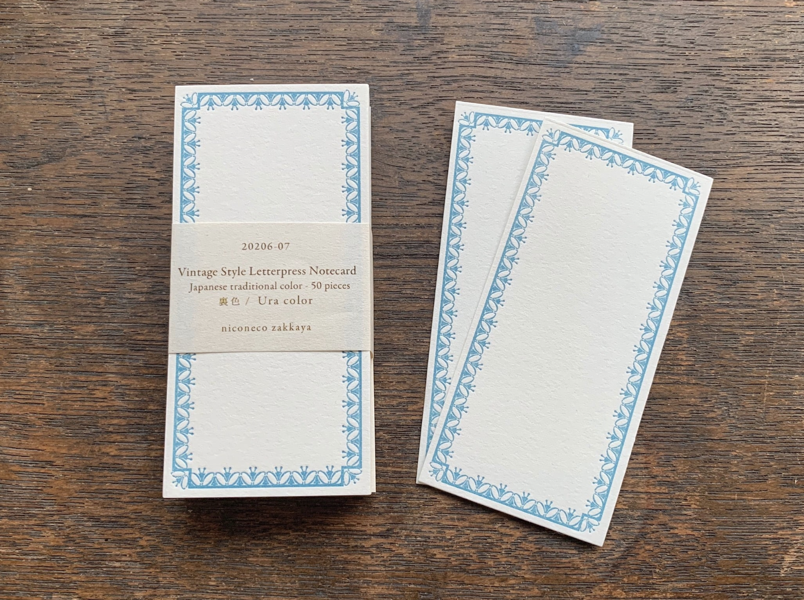 【活版印刷】Note card (Japanese Color ) niconecoコラボ