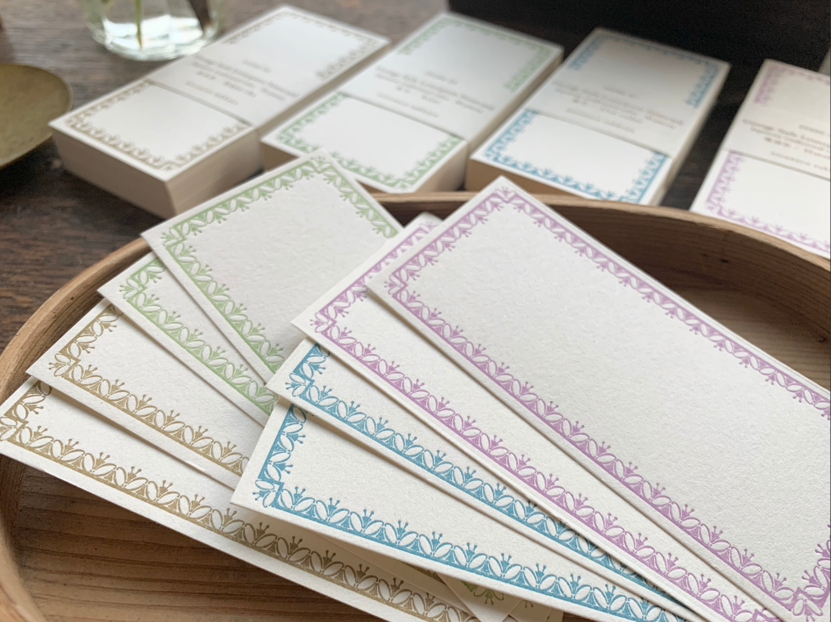 【活版印刷】Note card (Japanese Color ) niconecoコラボ