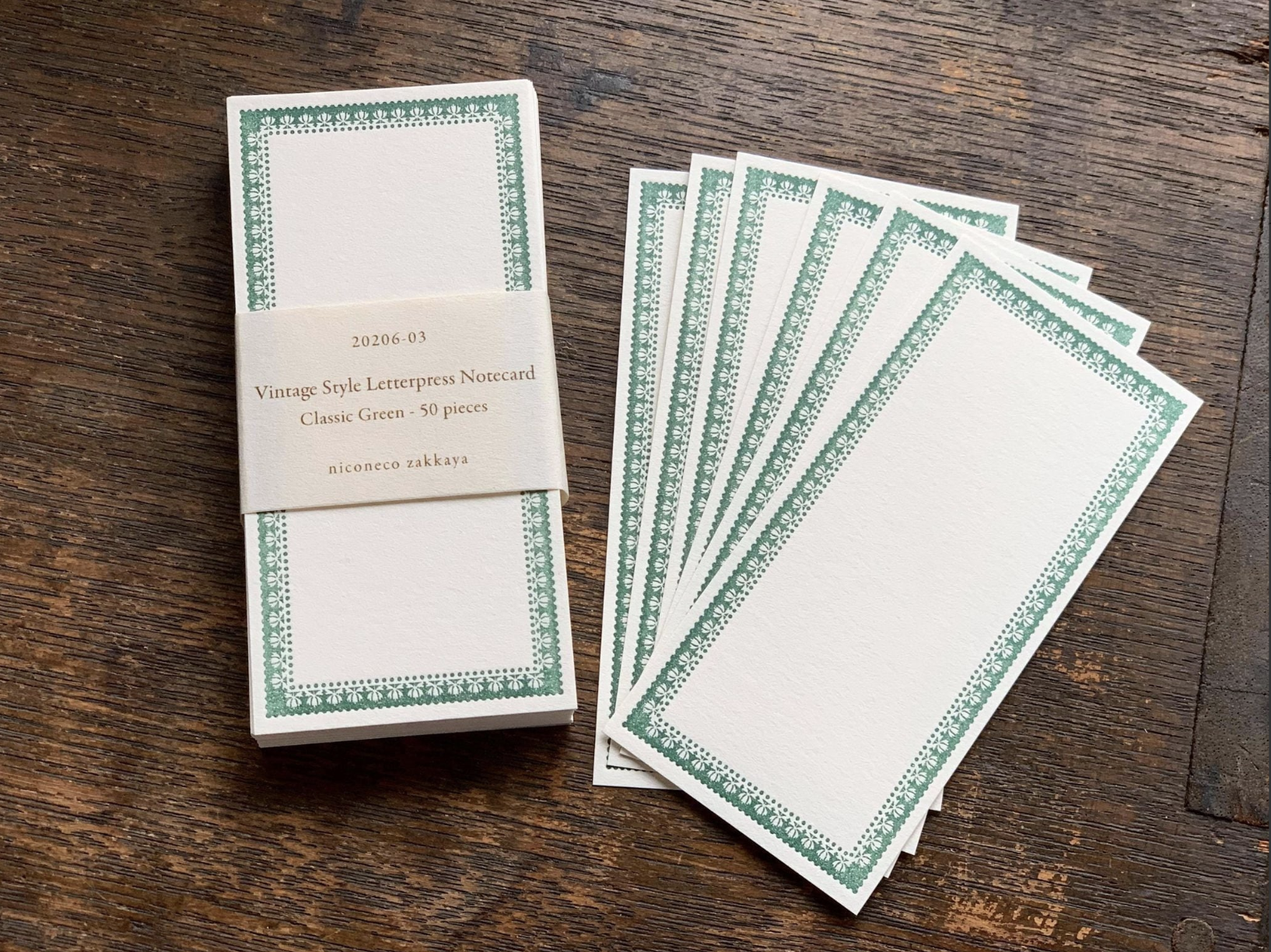 【活版印刷】Note card (Classic Color) niconecoコラボ