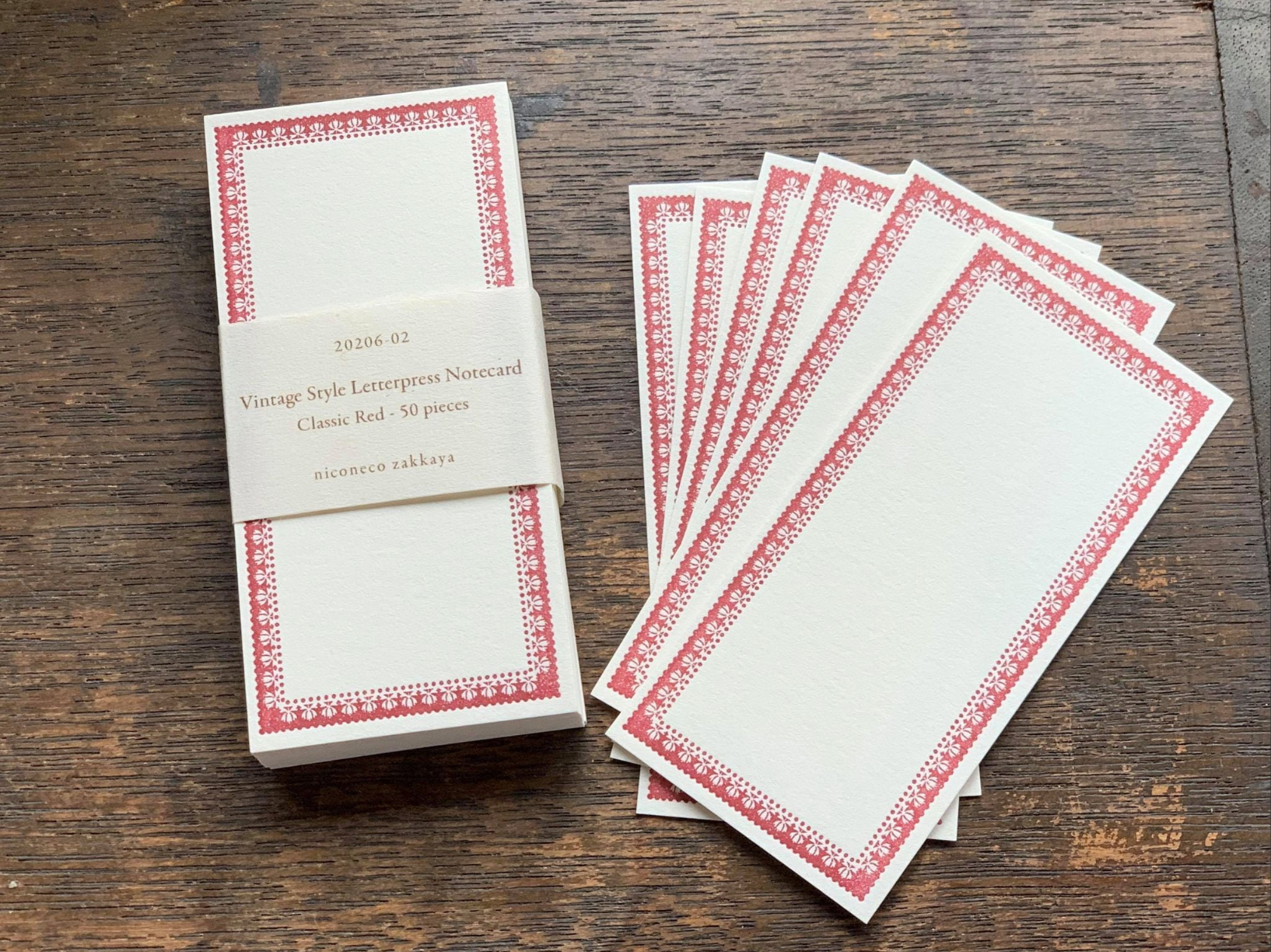 【活版印刷】Note card (Classic Color) niconecoコラボ