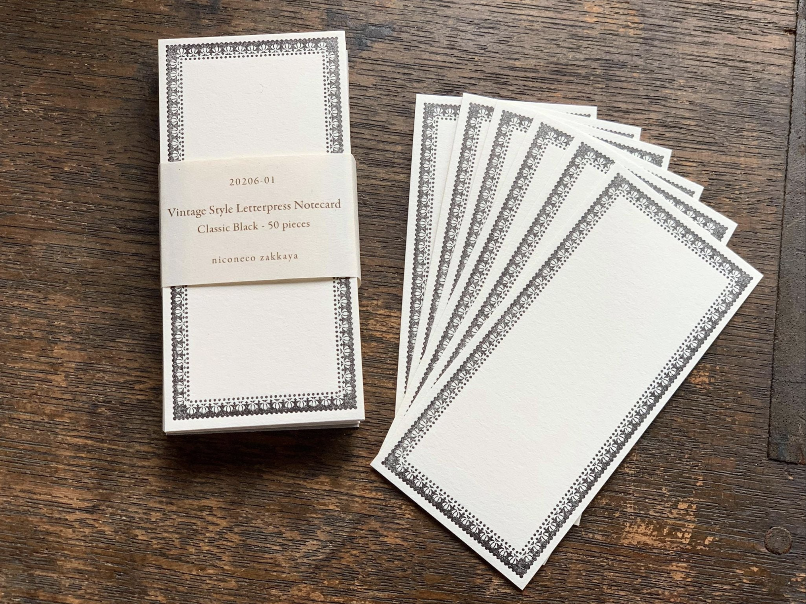 【活版印刷】Note card (Classic Color) niconecoコラボ