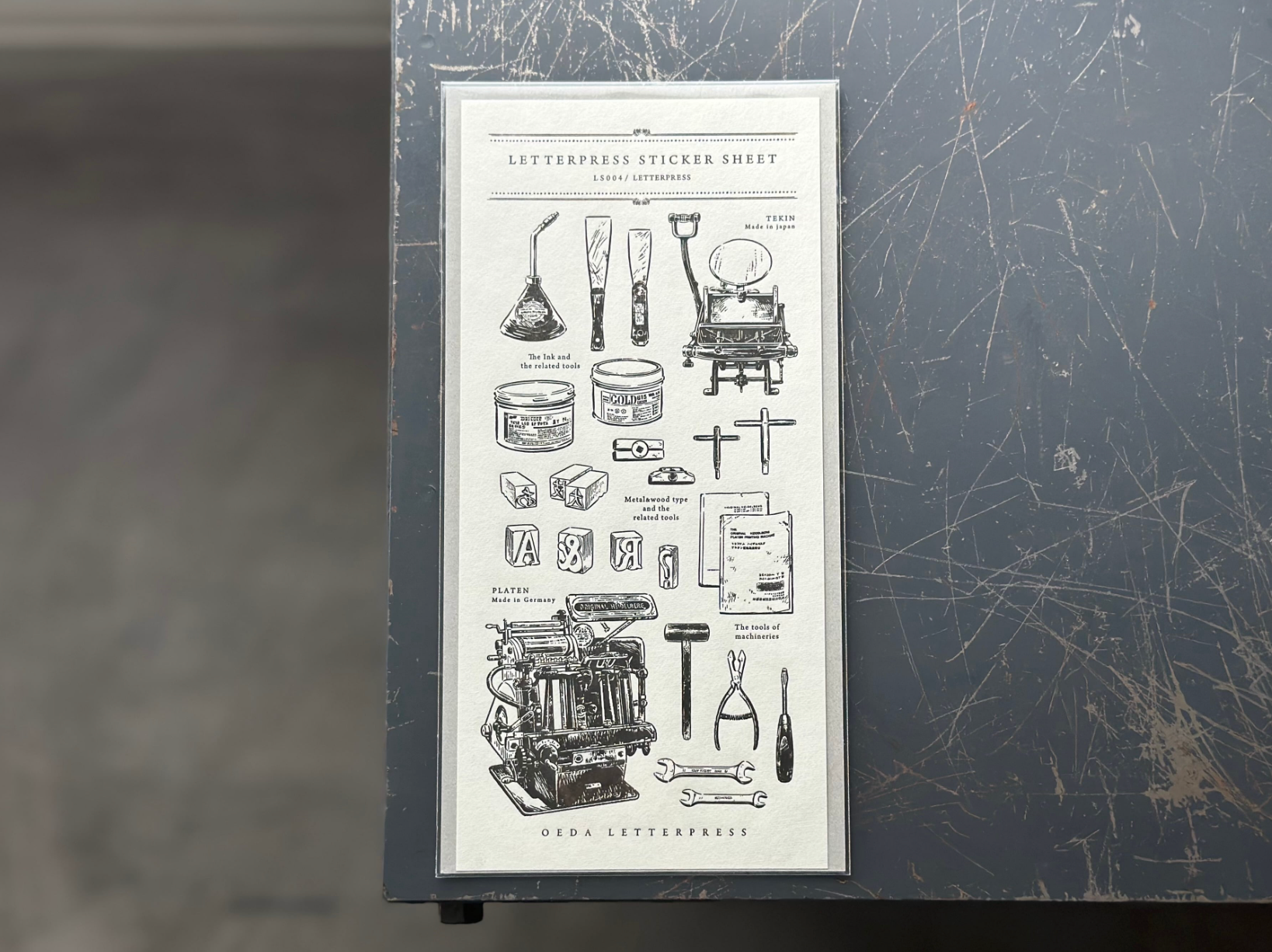 LETTERPRESS sticker sheet【LETTERPRESS】