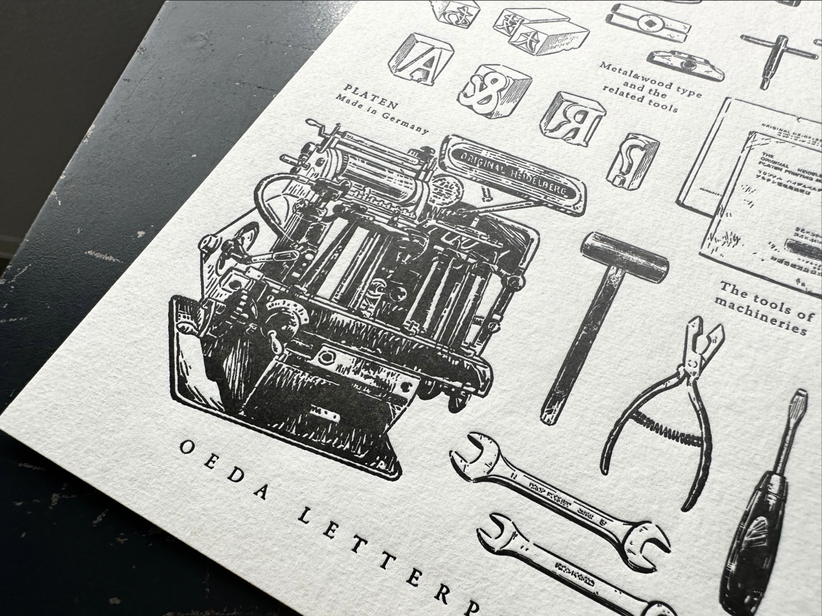 10th ANNIVERSARY LETTERPRESS sticker sheet【LETTERPRESS】