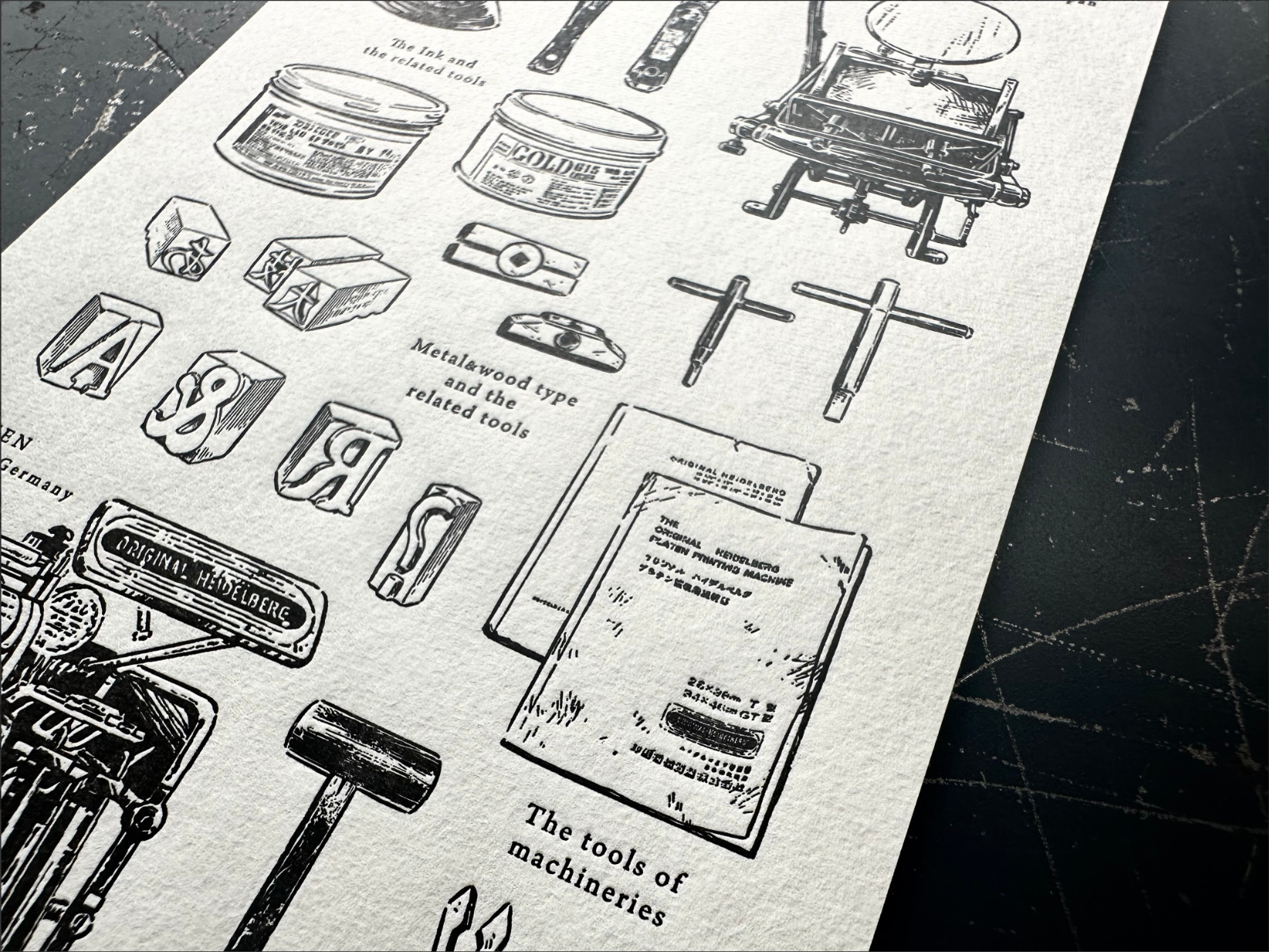 LETTERPRESS sticker sheet【LETTERPRESS】