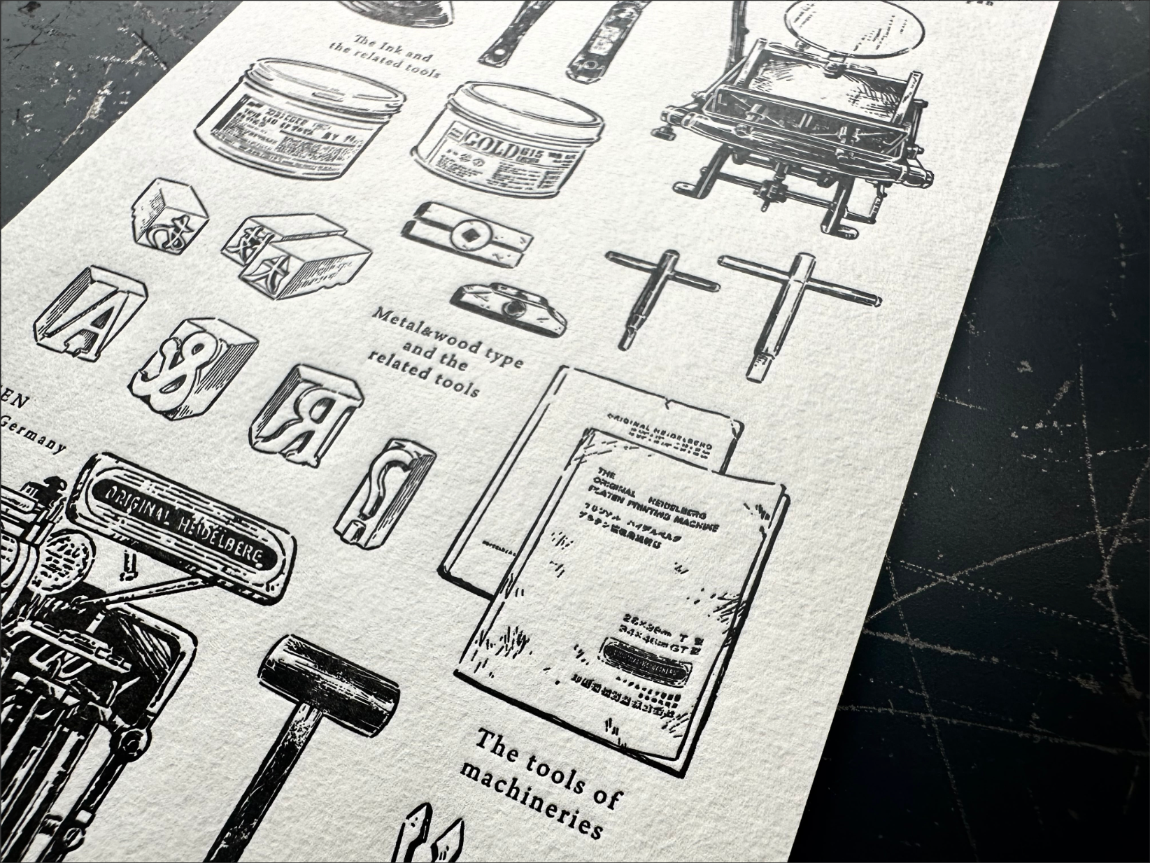 10th ANNIVERSARY LETTERPRESS sticker sheet【LETTERPRESS】