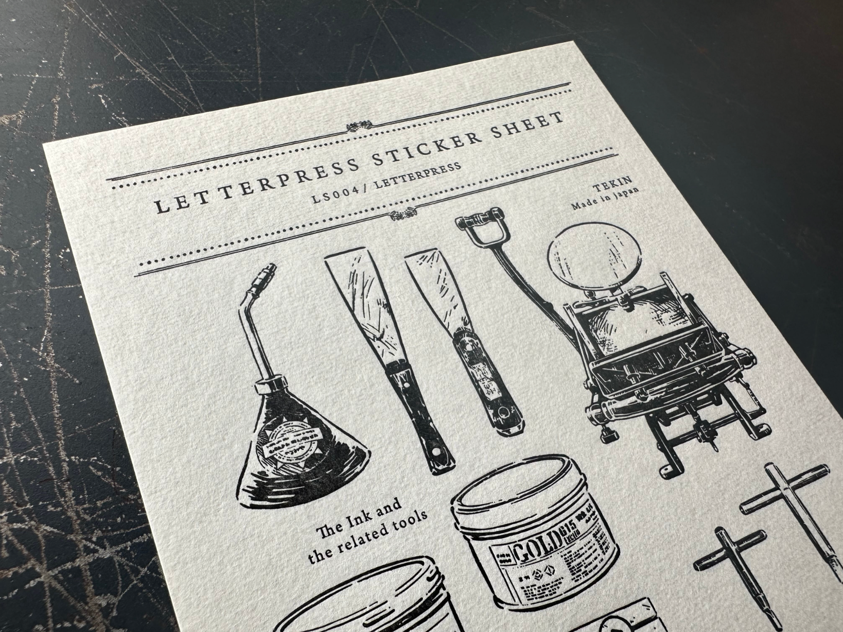 LETTERPRESS sticker sheet【LETTERPRESS】