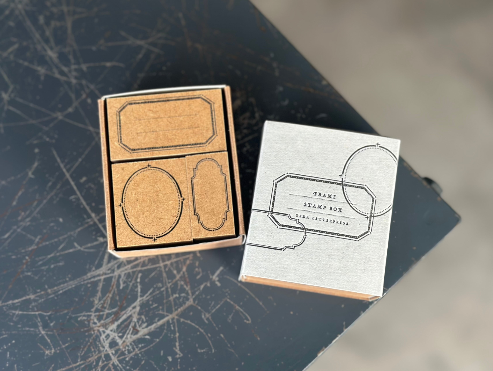 Original rubber stamp box【 frame 】