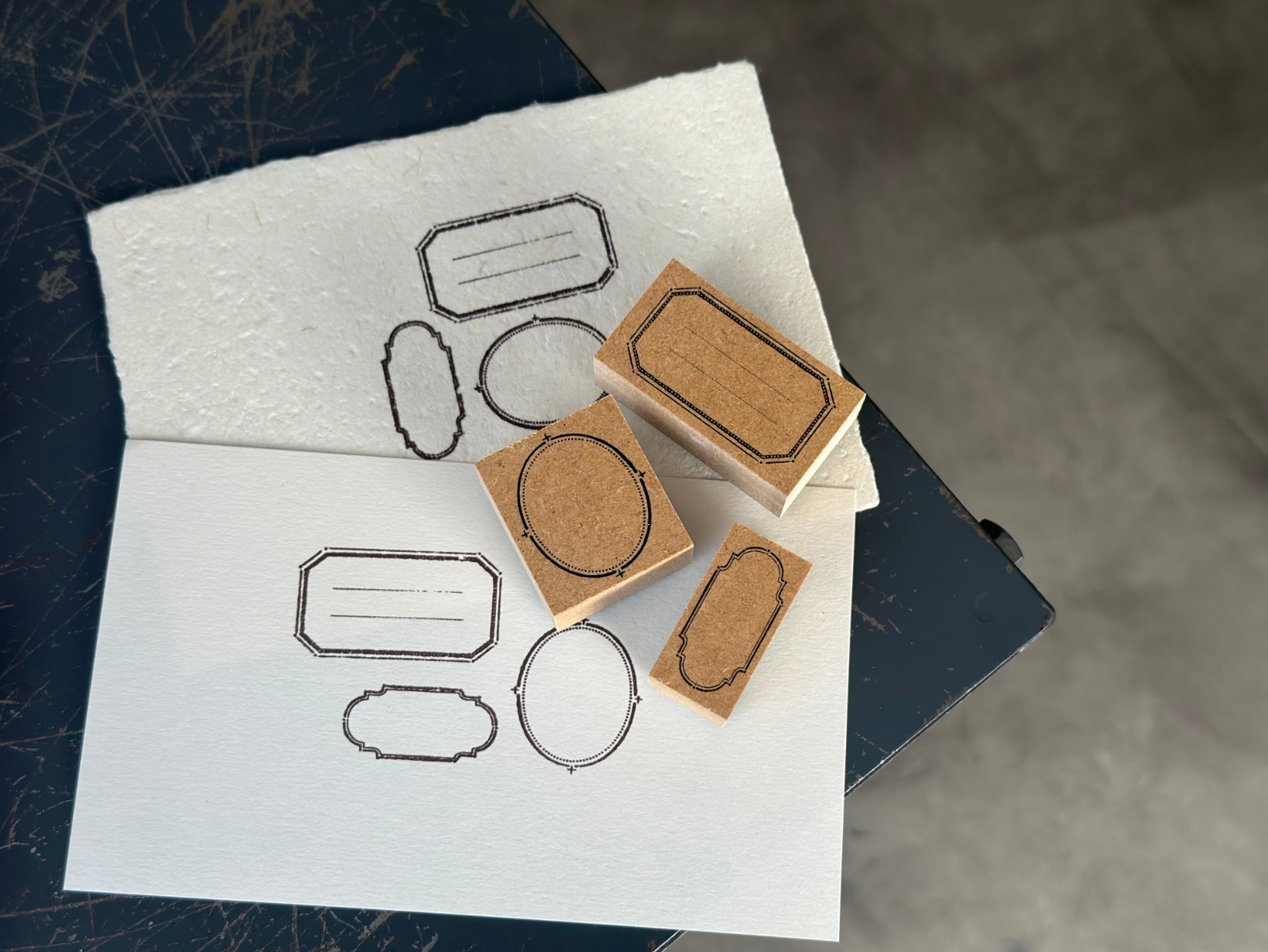 Original rubber stamp box【frame】