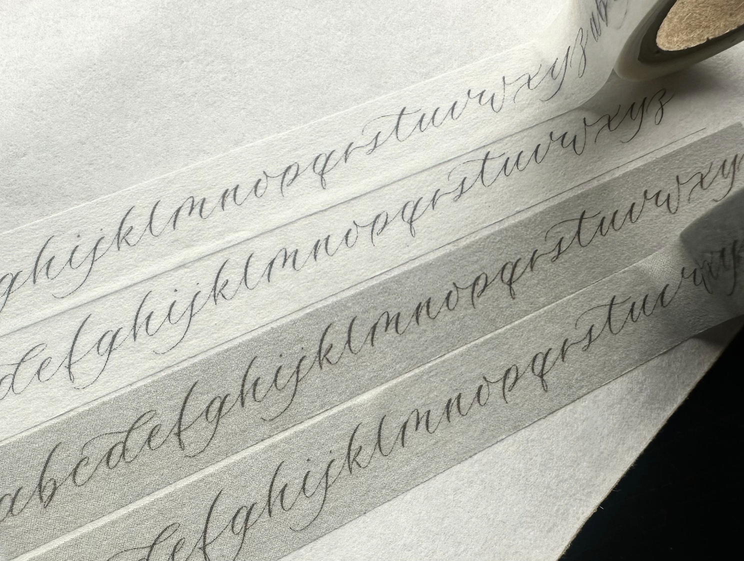 Masking tape【Alphabet gray / white】