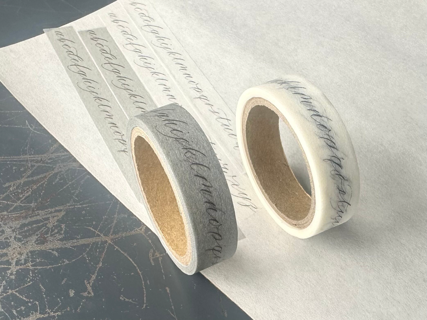 Masking tape【Alphabet gray / white】