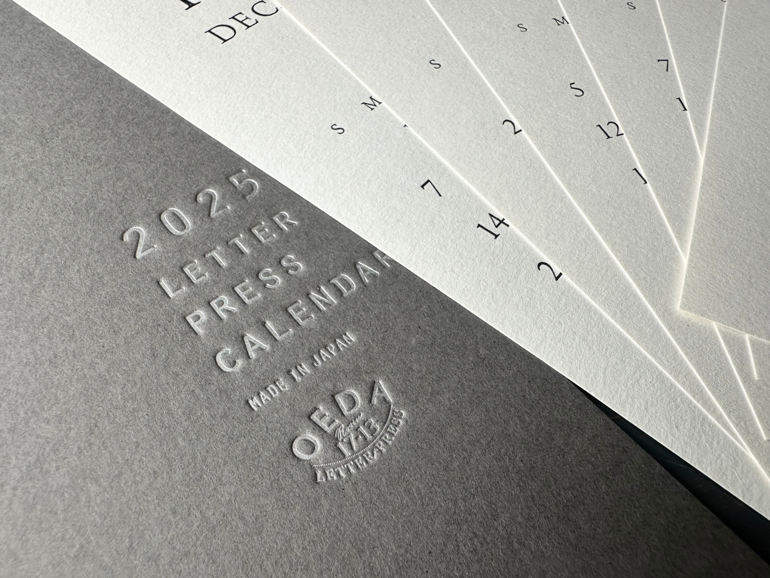 LETTERPRESS CALENDAR 2025