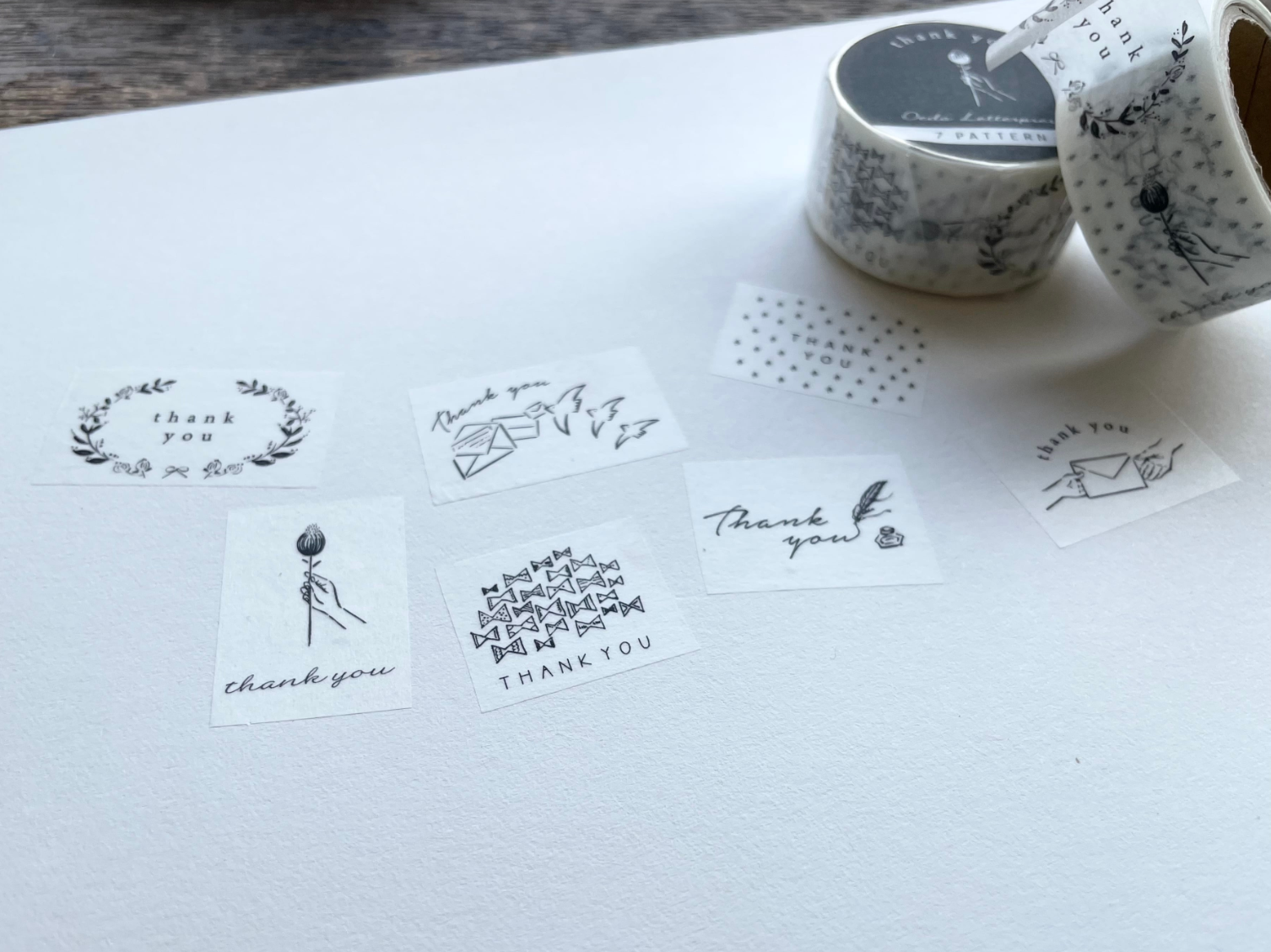 Masking tape【7pattern thank you】