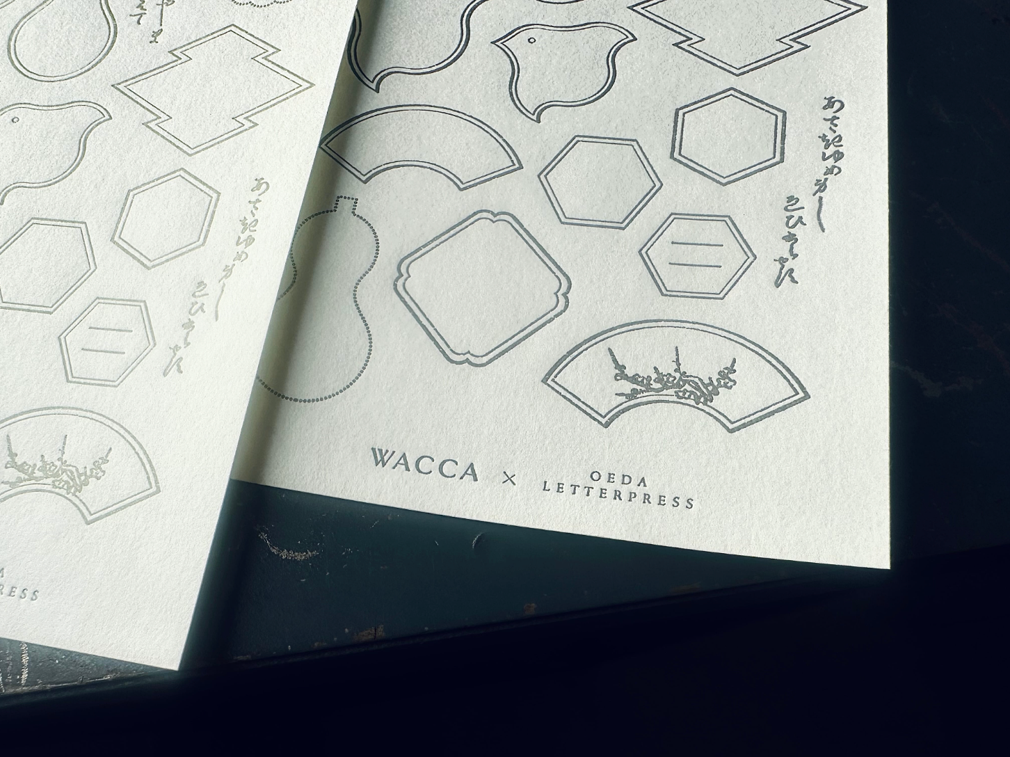 "WACCA JAPAN コラボ" LETTERPRESS sticker sheet【EDO FRAME】