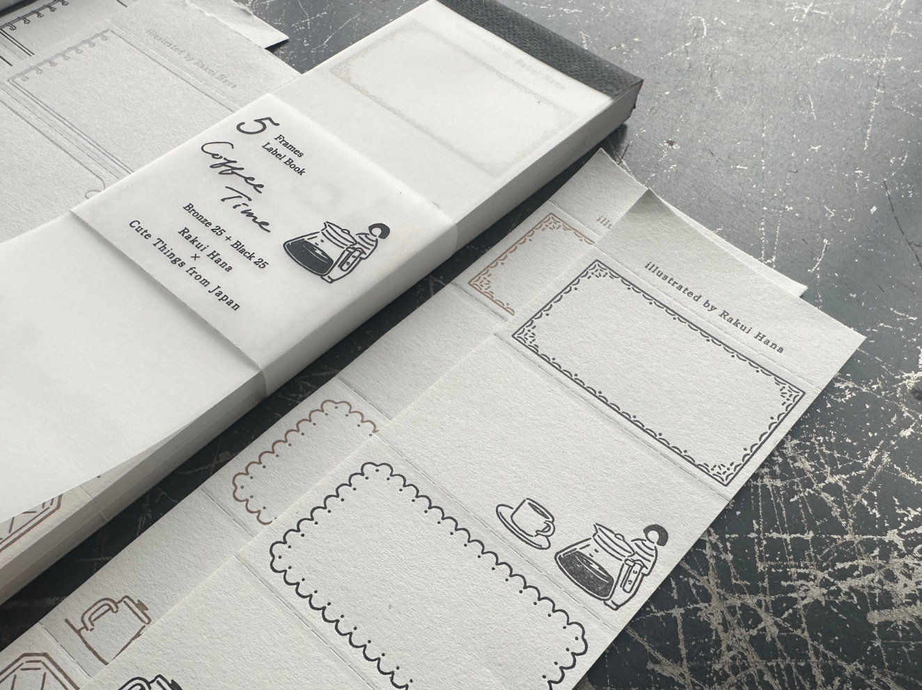 ”NEW" "Cute Things from Japan コラボ" Label book 【Coffee time/Stationery time】