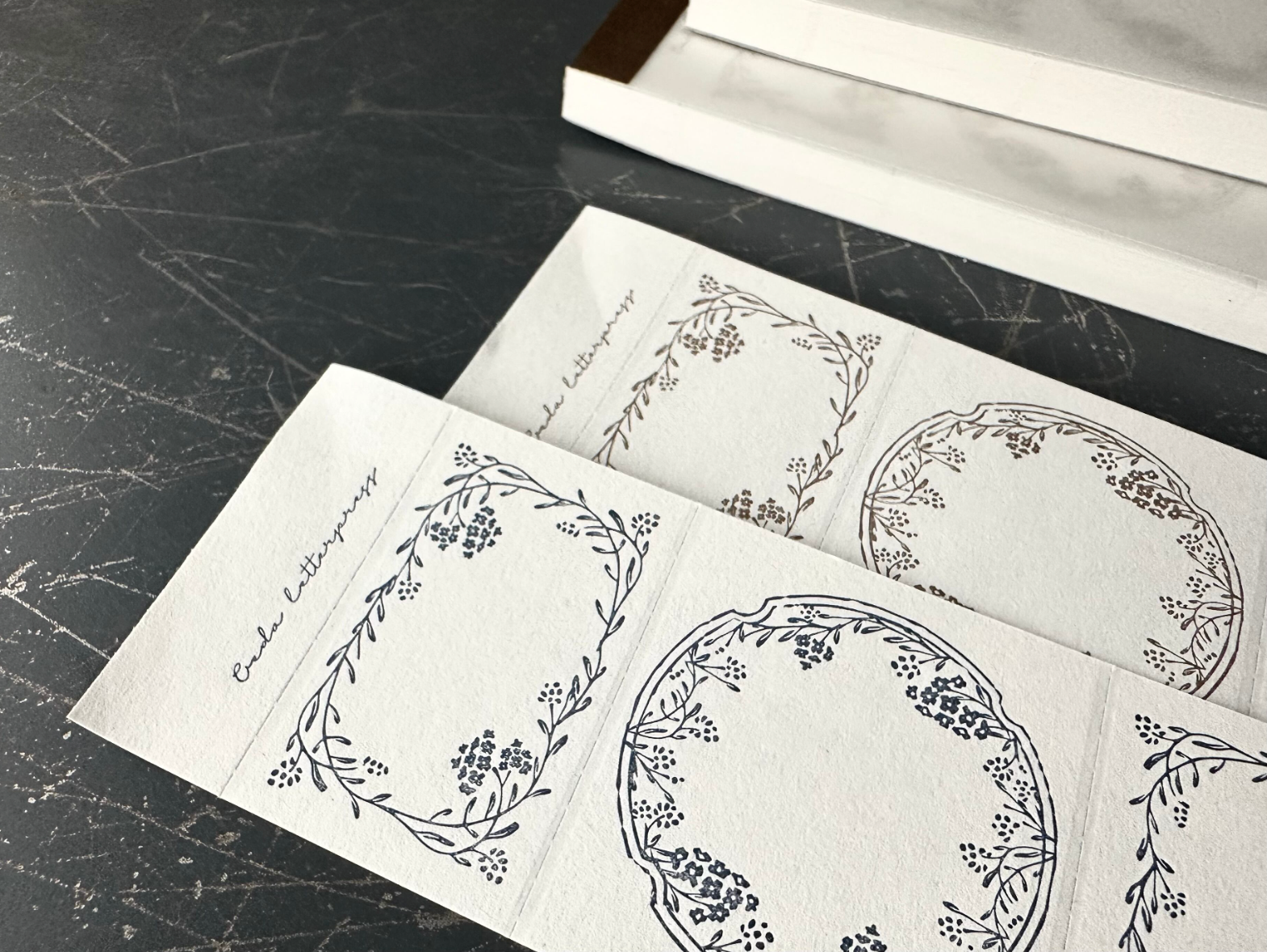 "NEW" 3pattern labelbook Noble 【Bronze&Dark Blue】