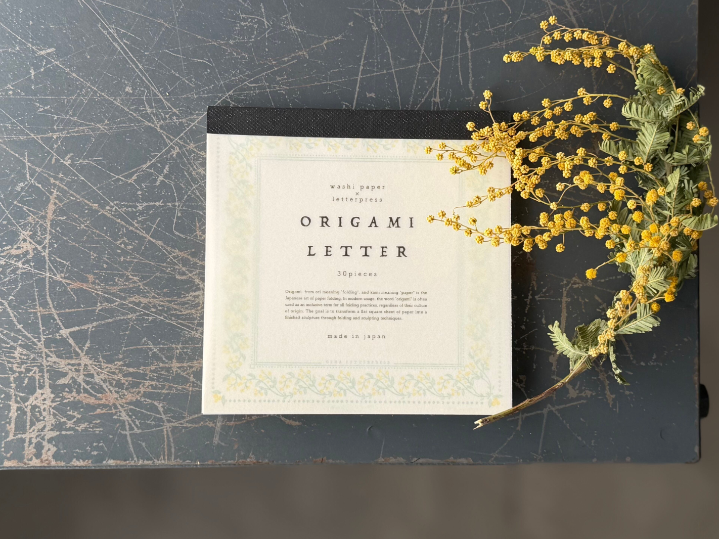 "NEW" Limited Edition ORIGAMI LETTER 【Mimoza color】