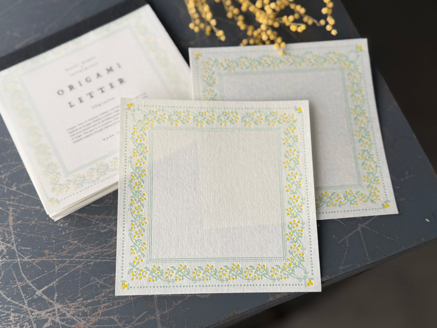 "NEW" Limited Edition ORIGAMI LETTER 【Mimoza color】