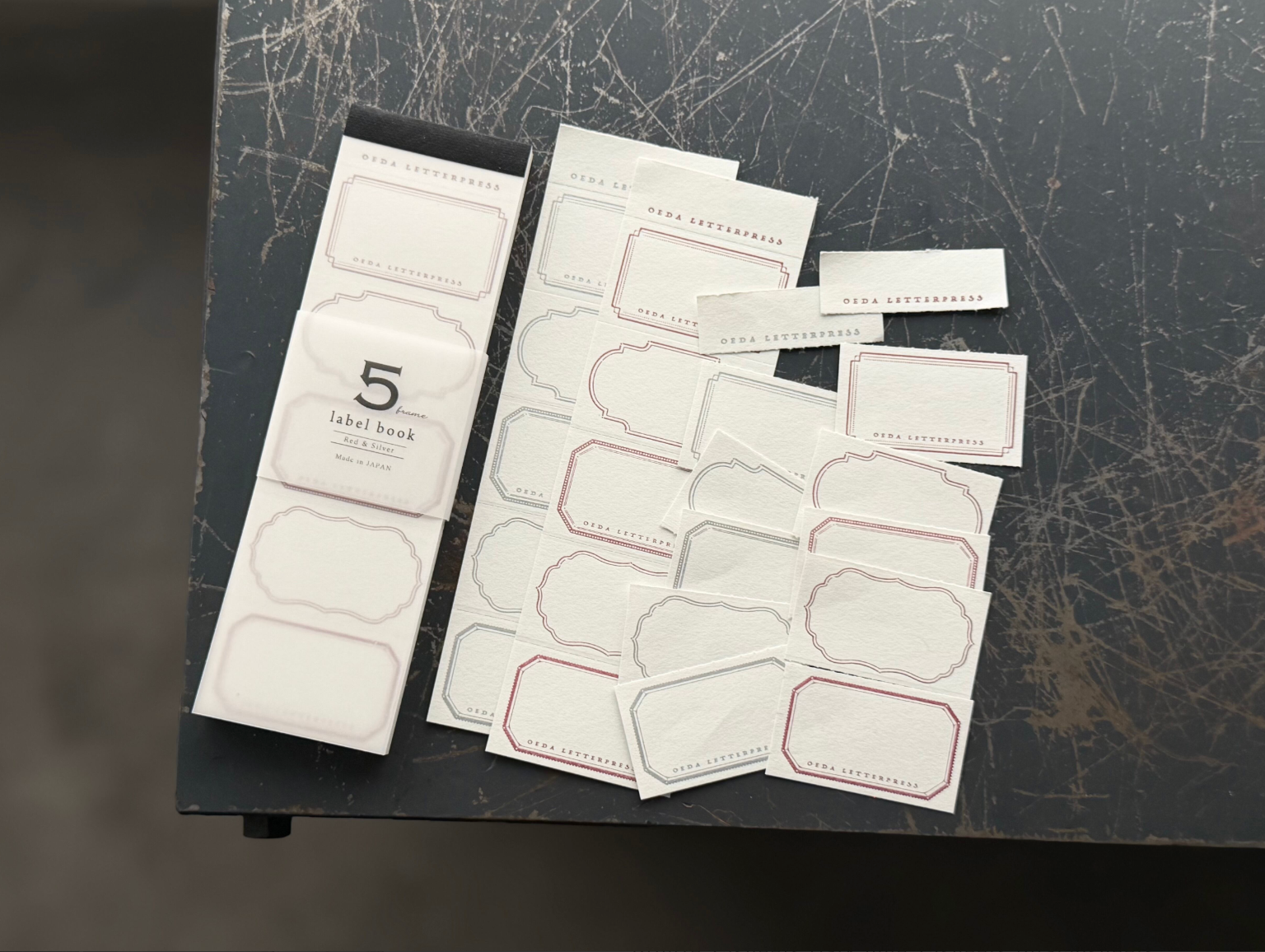 5frame label book 【Bronze&Dark blue / Red&Silver / Green&Black 】