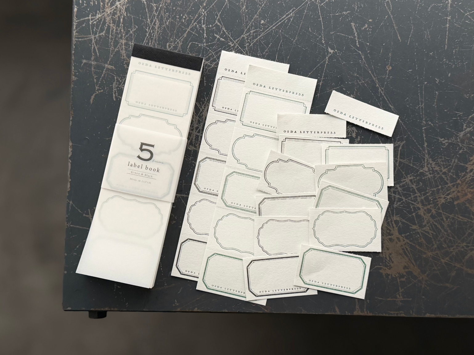 5frame label book 【Bronze&Dark blue / Red&Silver / Green&Black 】