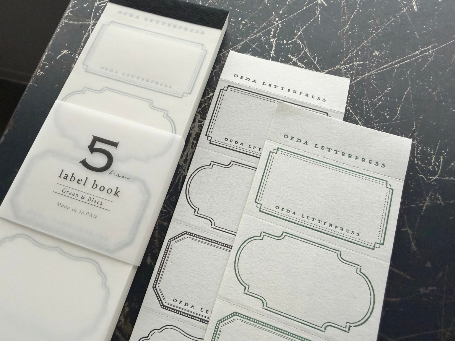 5frame label book 【Bronze&Dark blue / Red&Silver / Green&Black 】