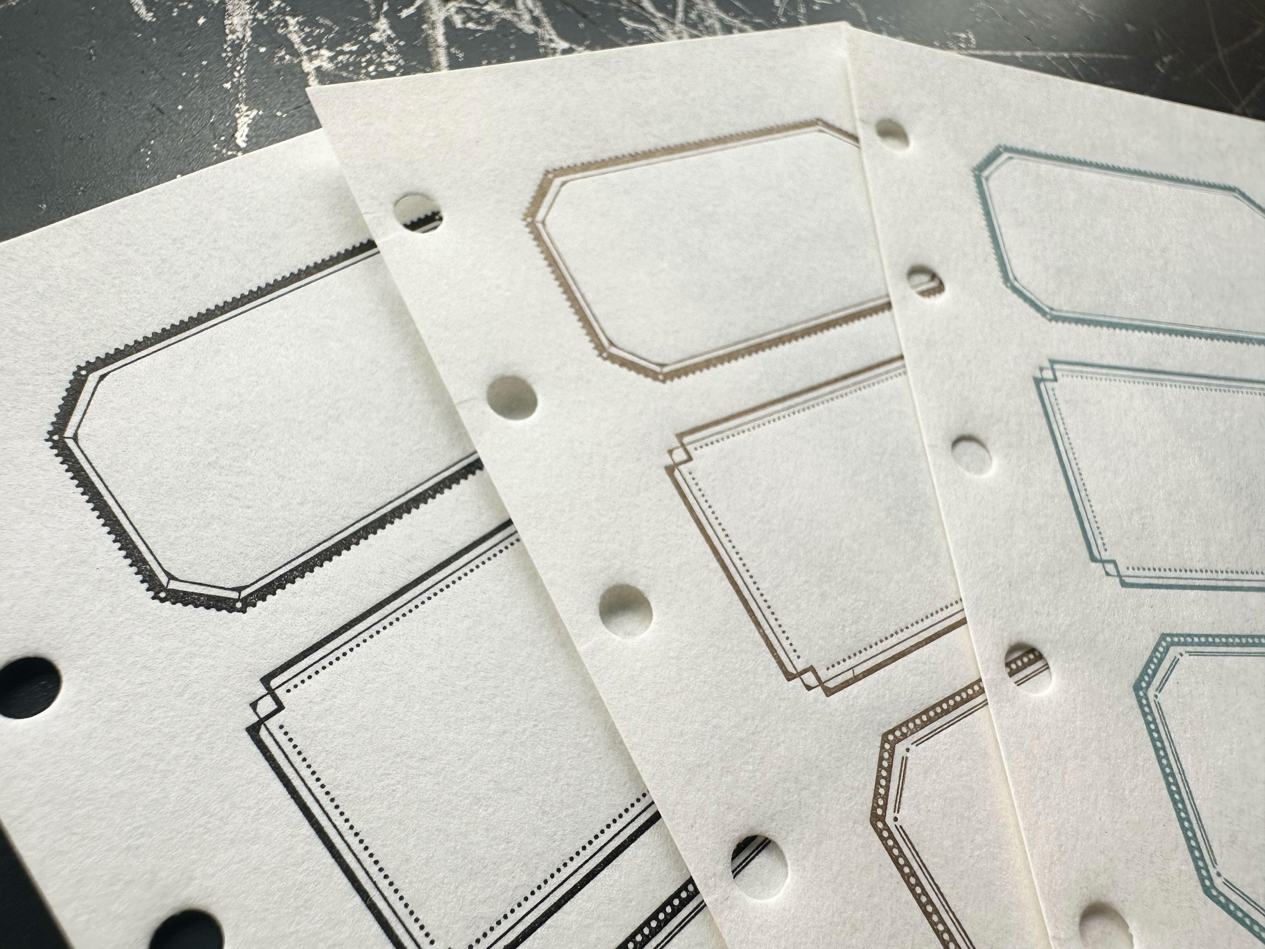 M5 LETTERPRESS REFILL 3frame【Black/Bronze/Pale blue】