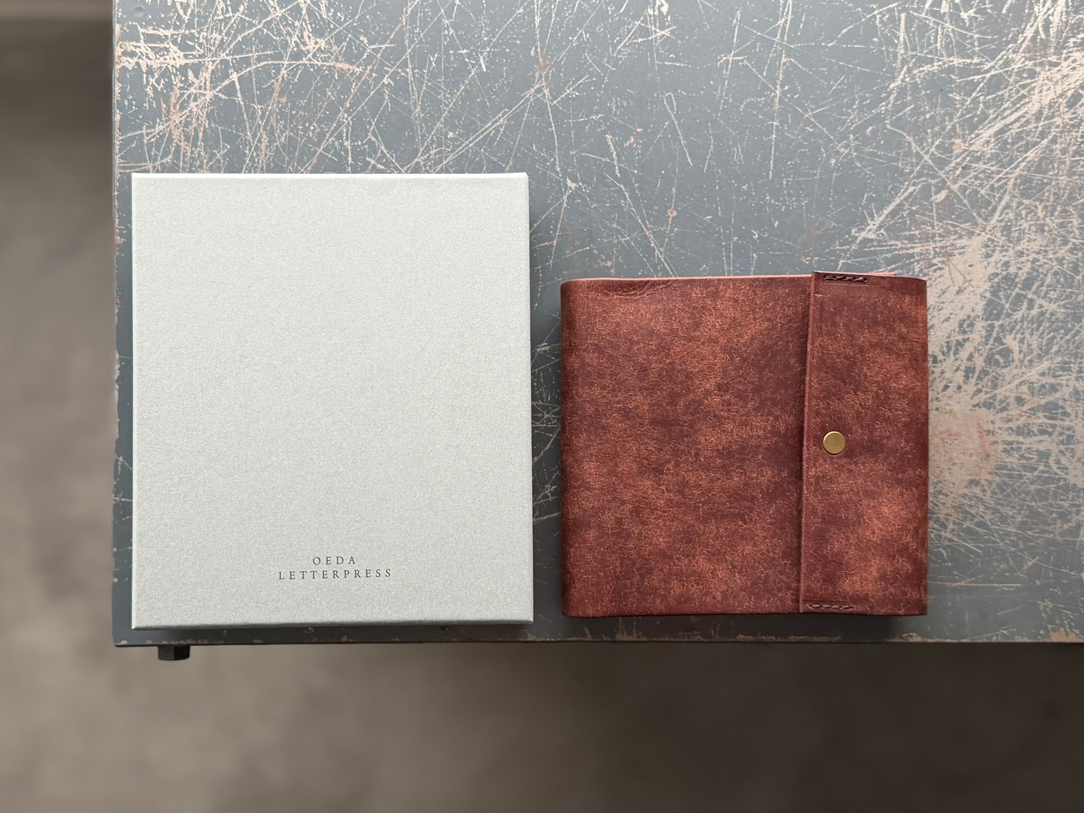 M5 square DIARY LEATHER COVER 【Dark brown】