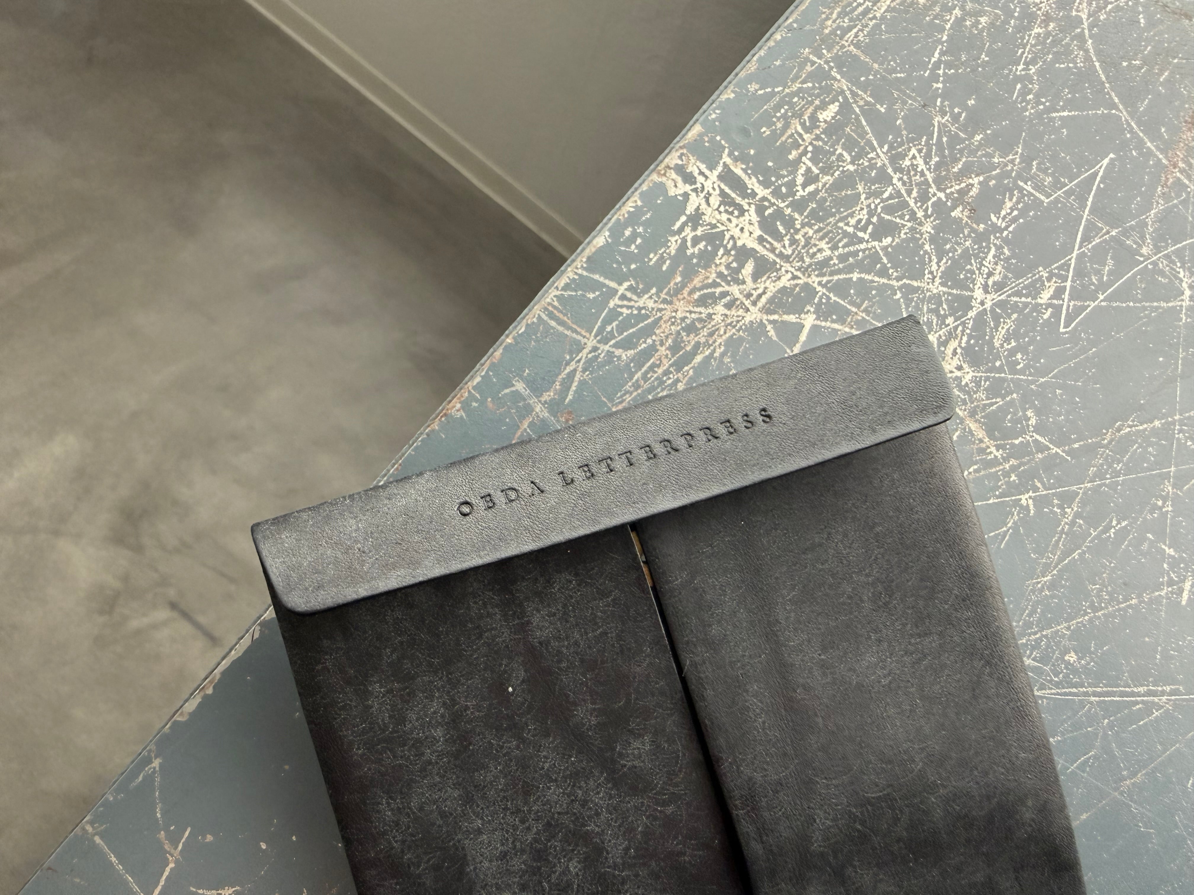 M5 square DIARY LEATHER COVER 【Black】