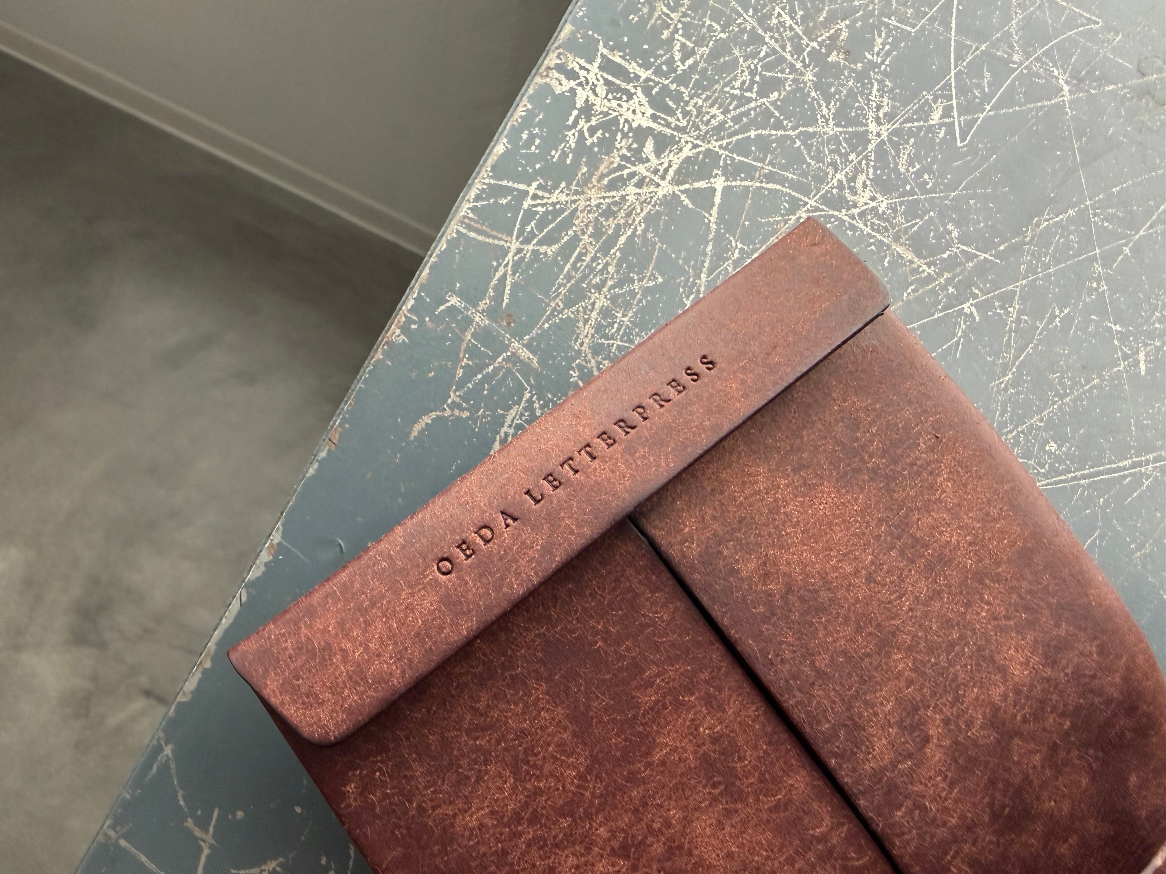 M5 square DIARY LEATHER COVER 【Dark brown】