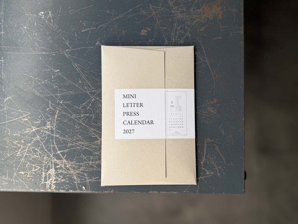 [30%OFF] MINI LETTERPRESS CALENDAR 2025