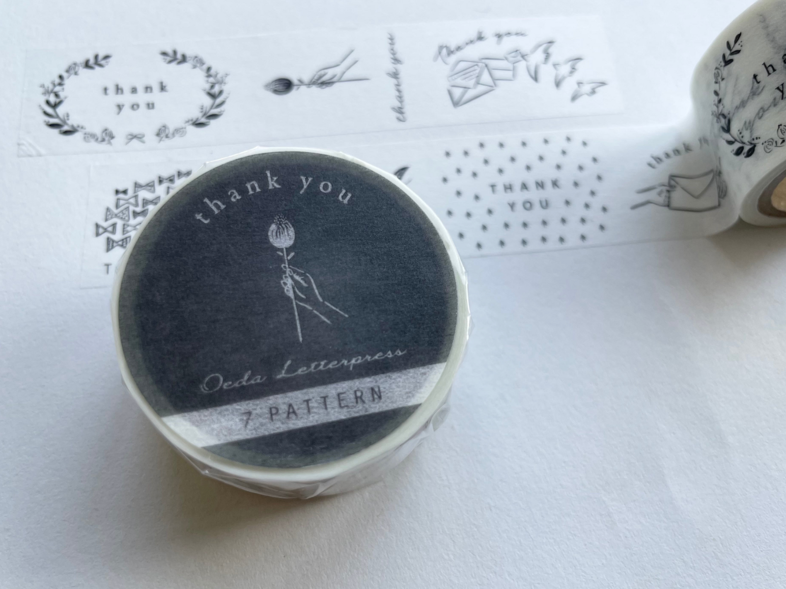 OEDA LETTERPRESS Washi Tape - Thank You (2cm)