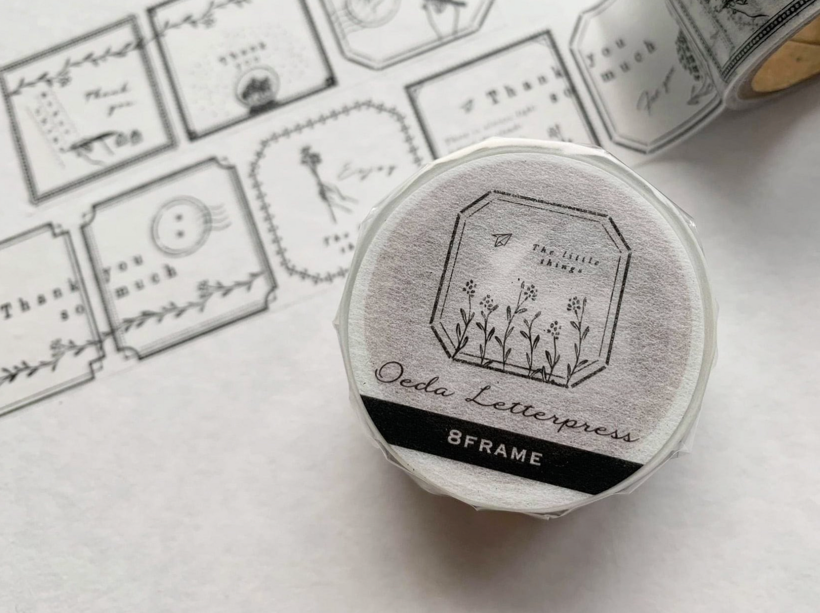 OEDA LETTERPRESS Washi Tape - 8 Frame (2.5cm)