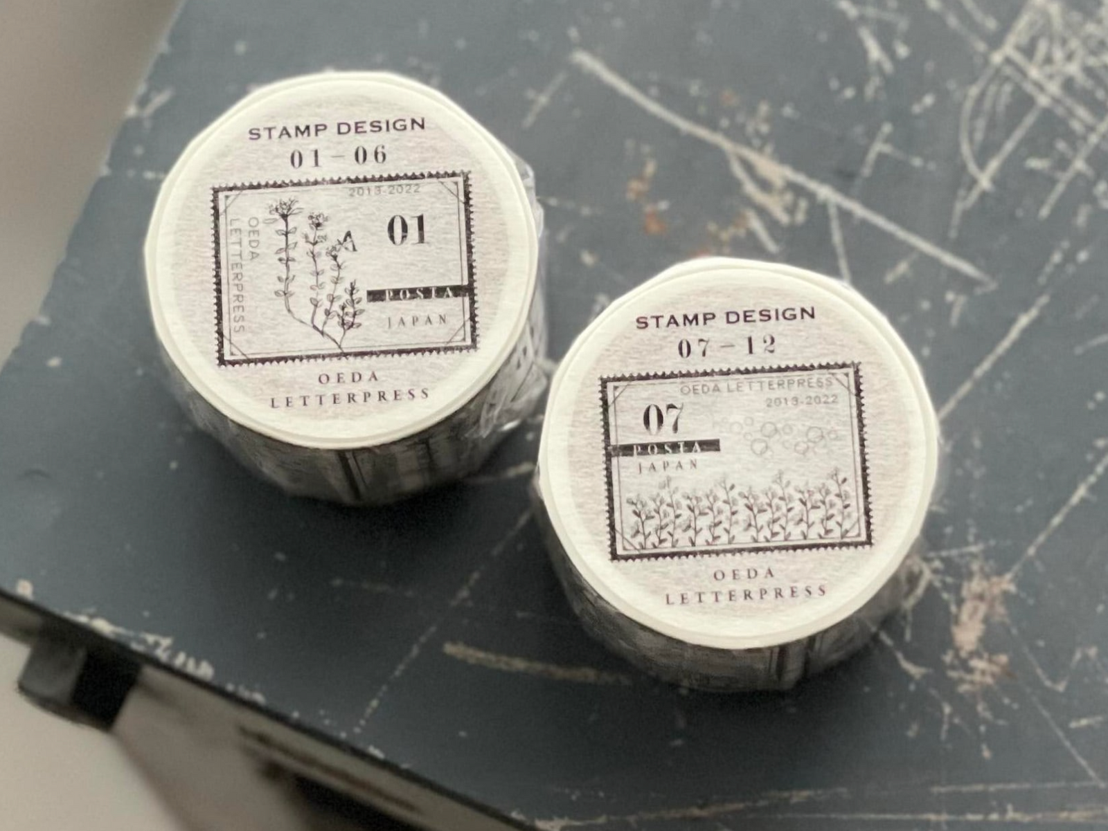 OEDA LETTERPRESS Washi Tape - Stamp 01-06 (2.5cm)
