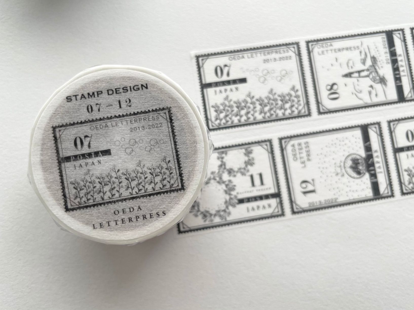 Masking tape【 Stamp 01-06 / Stamp 07-12 】