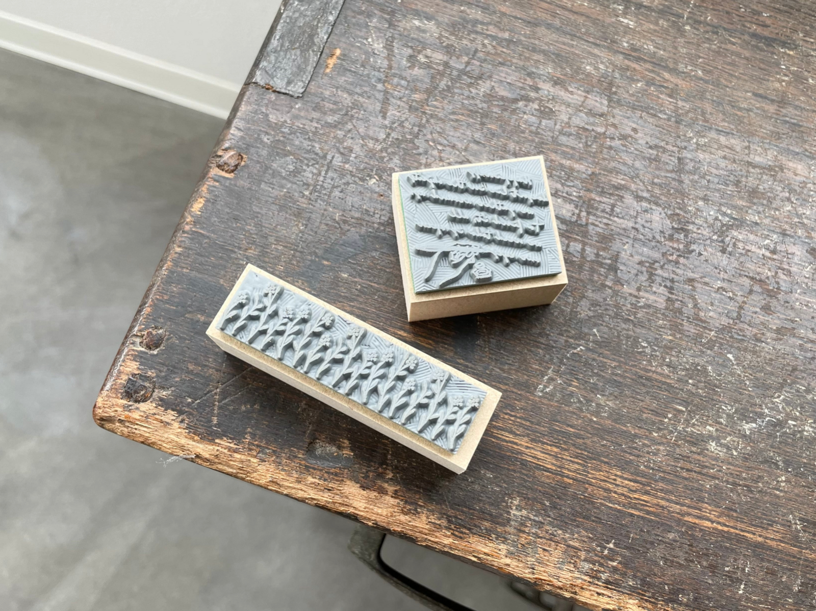 OEDA LETTERPRESS Original Rubber Stamp 005-006