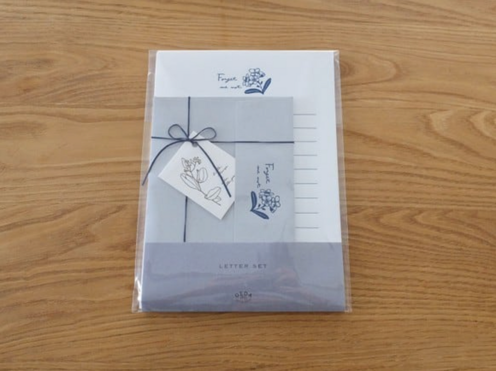 OEDA LETTERPRESS Letter Set - Forget Me Not