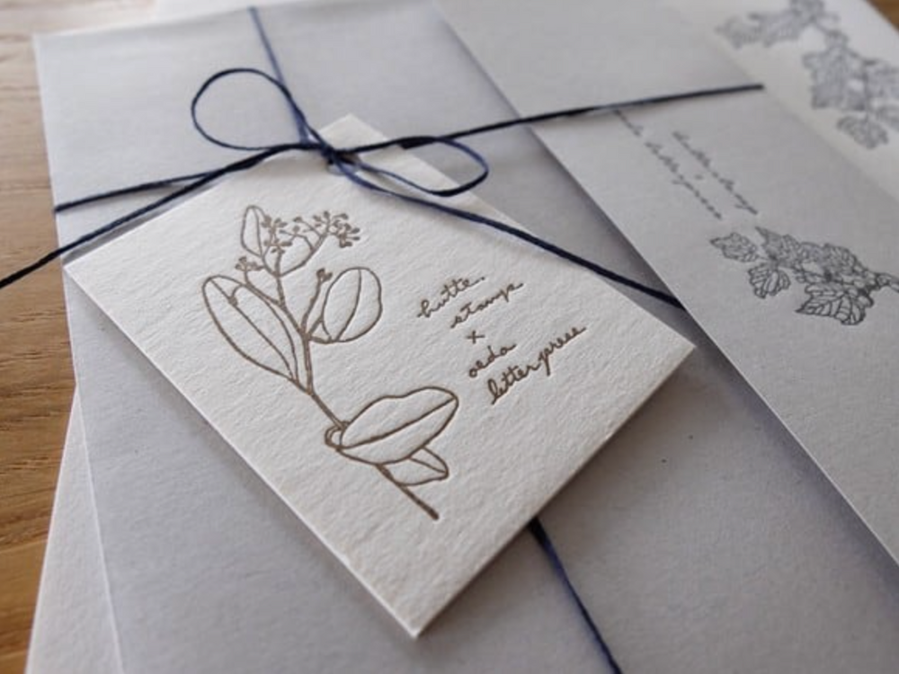 OEDA LETTERPRESS Letter Set - Wild Berry