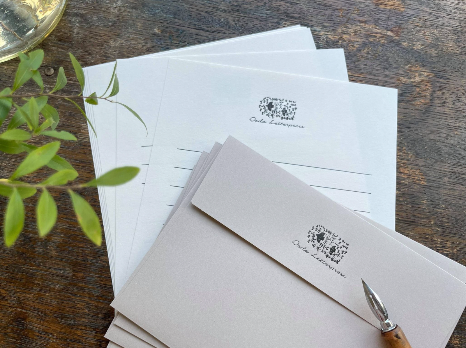 OEDA LETTERPRESS Letter Set - Forest