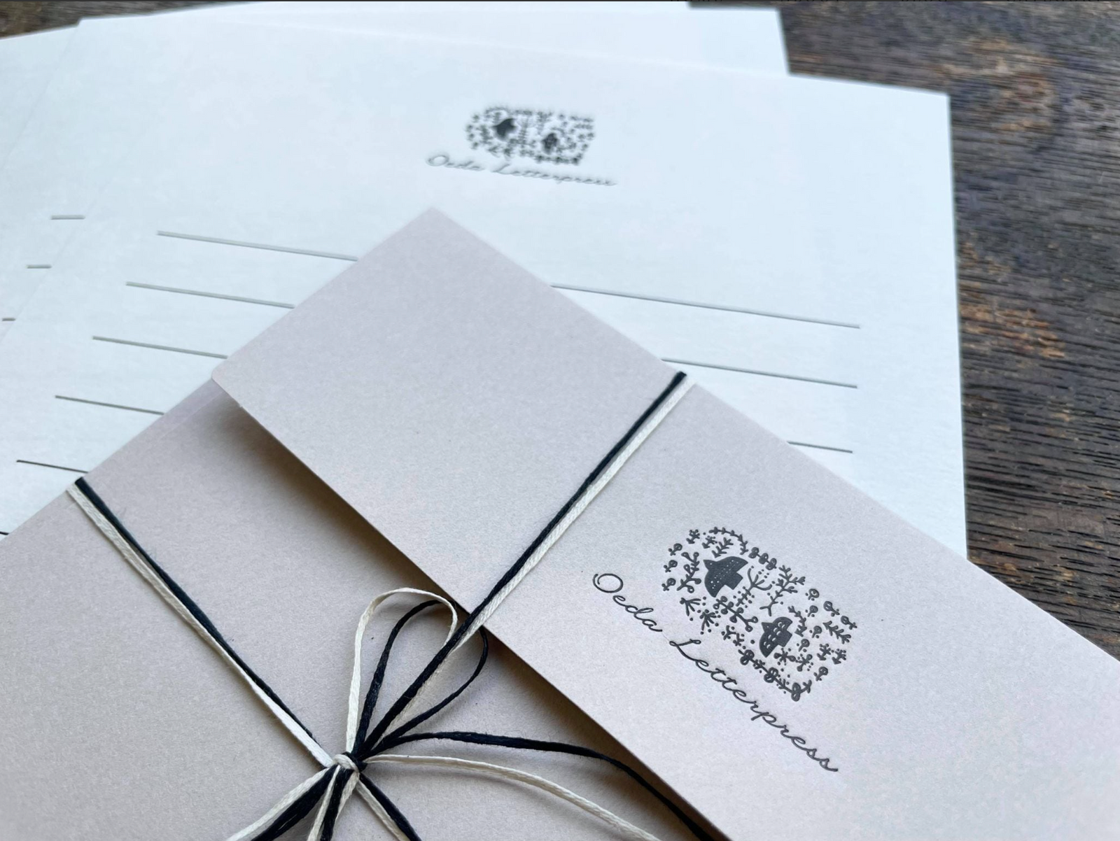 OEDA LETTERPRESS Letter Set - Forest
