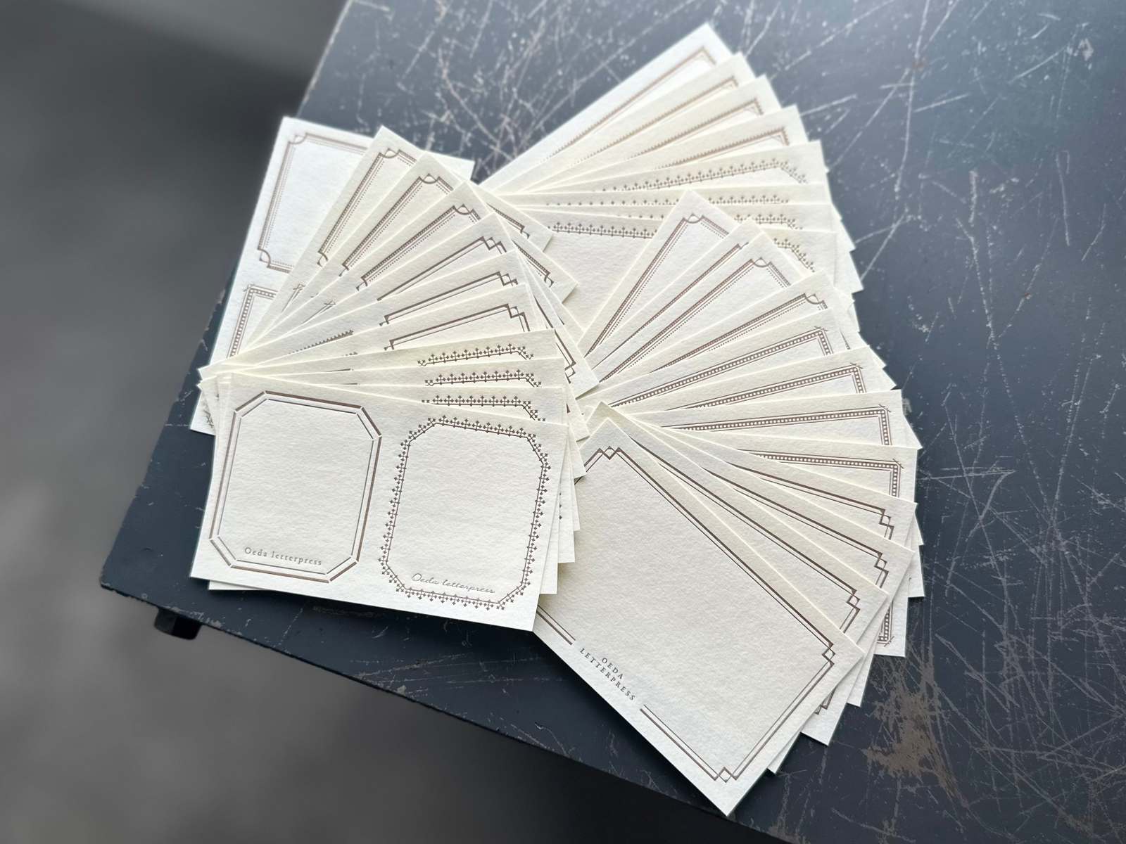 OEDA LETTERPRESS Sticker Set - Bronze