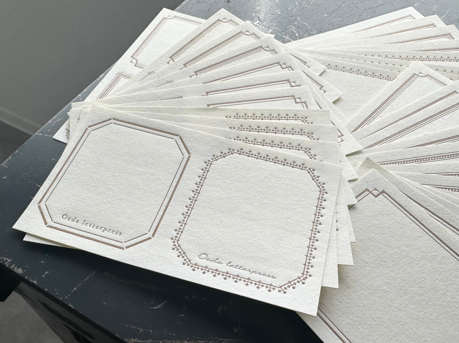 OEDA LETTERPRESS Sticker Set - Bronze