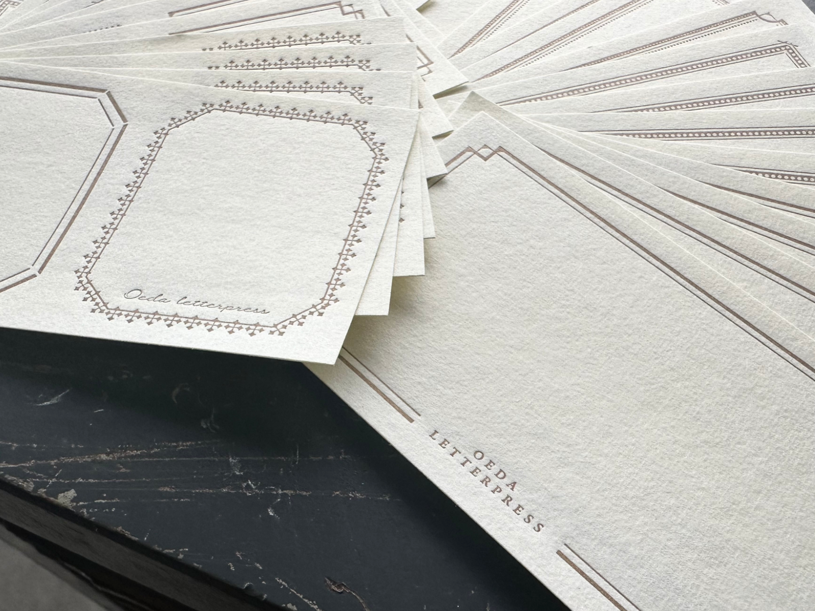 OEDA LETTERPRESS Sticker Set - Bronze