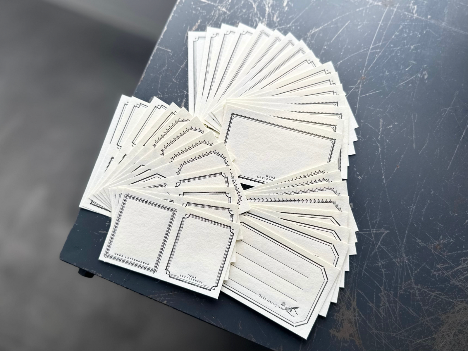 OEDA LETTERPRESS Sticker Set - Black