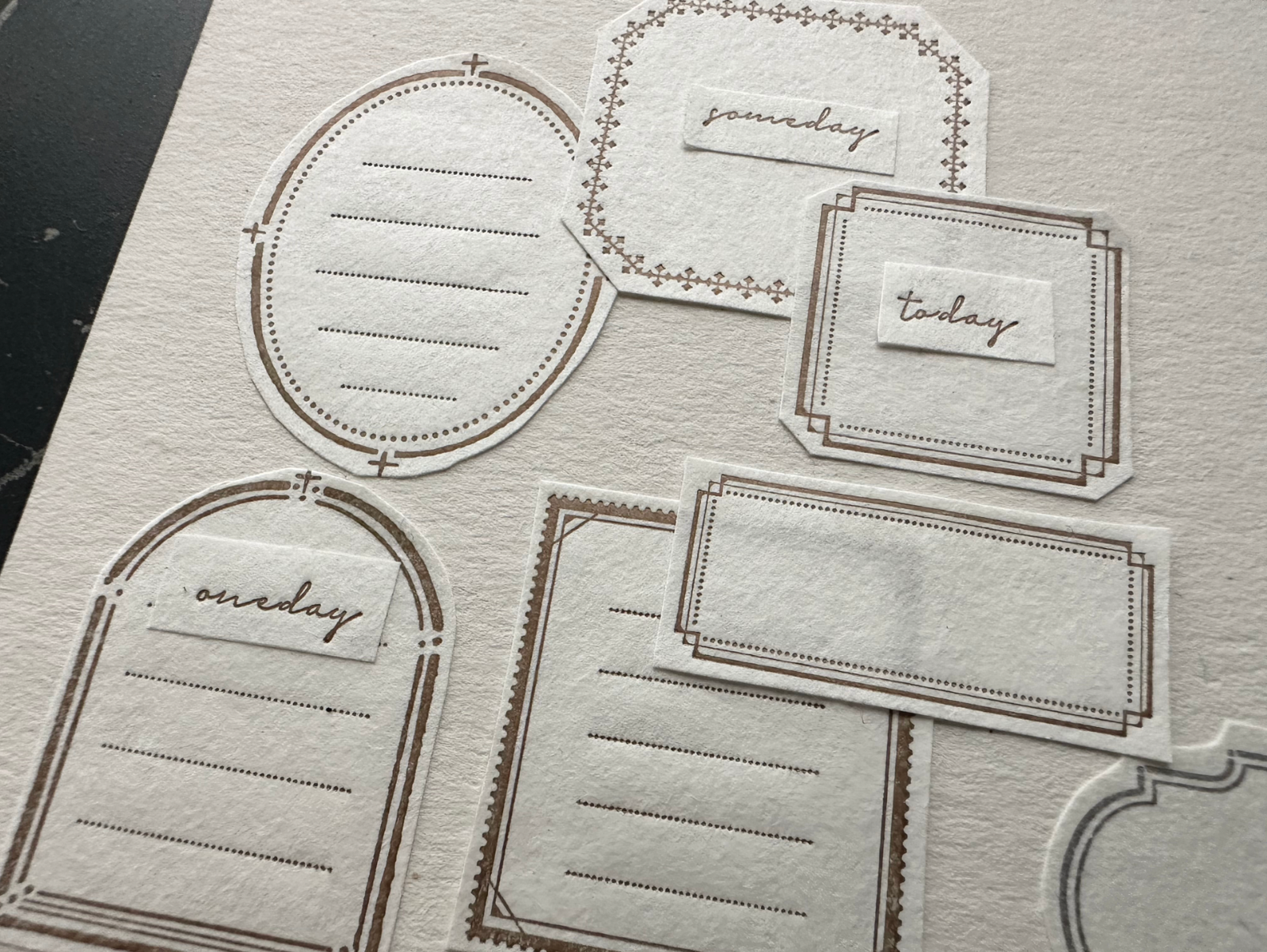 OEDA LETTERPRESS Sticker Sheet - Frame