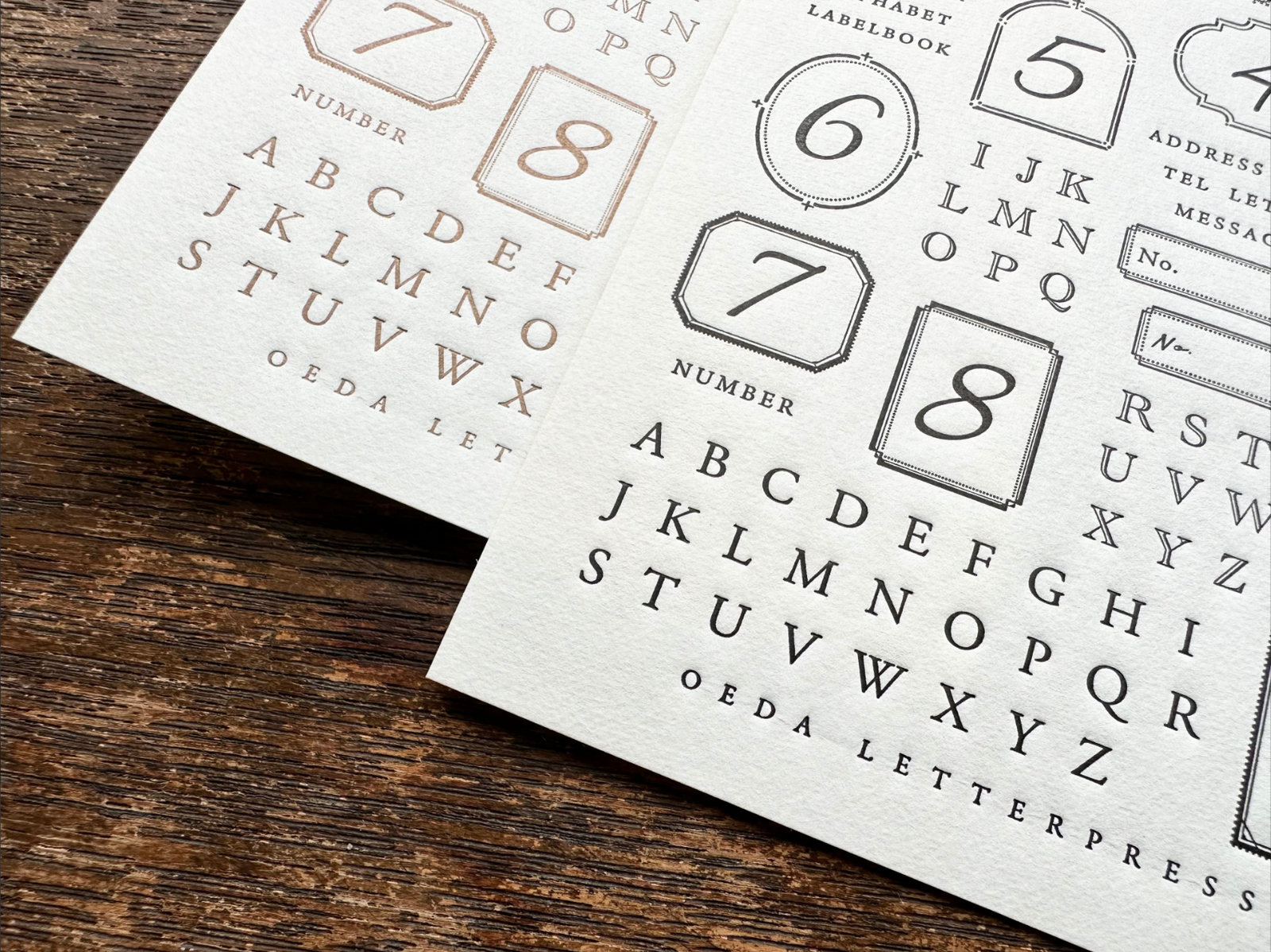 OEDA LETTERPRESS Sticker Sheet - Letter