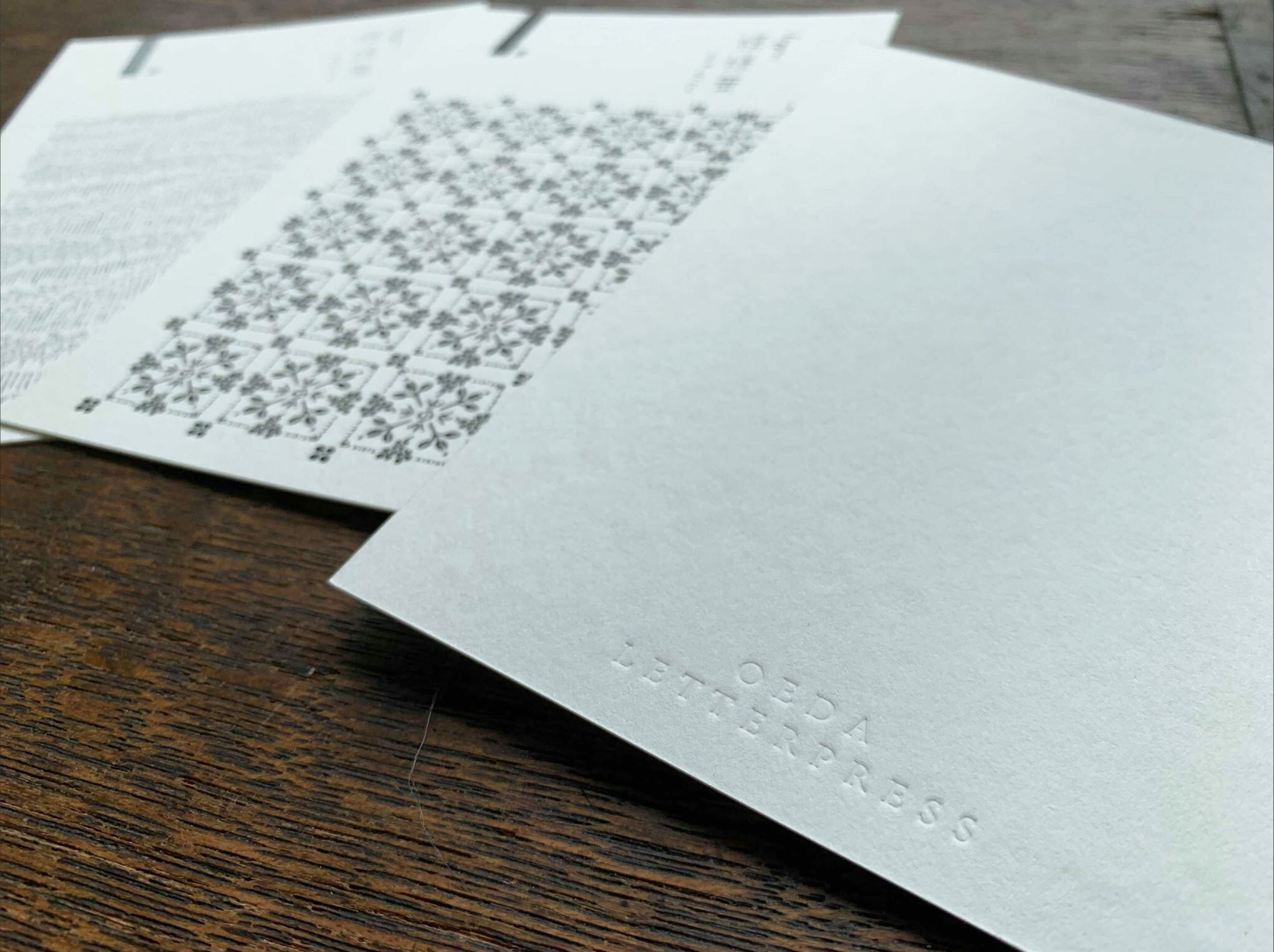 [Letterpress printing] Patterned leaves [Junkoku/Black]